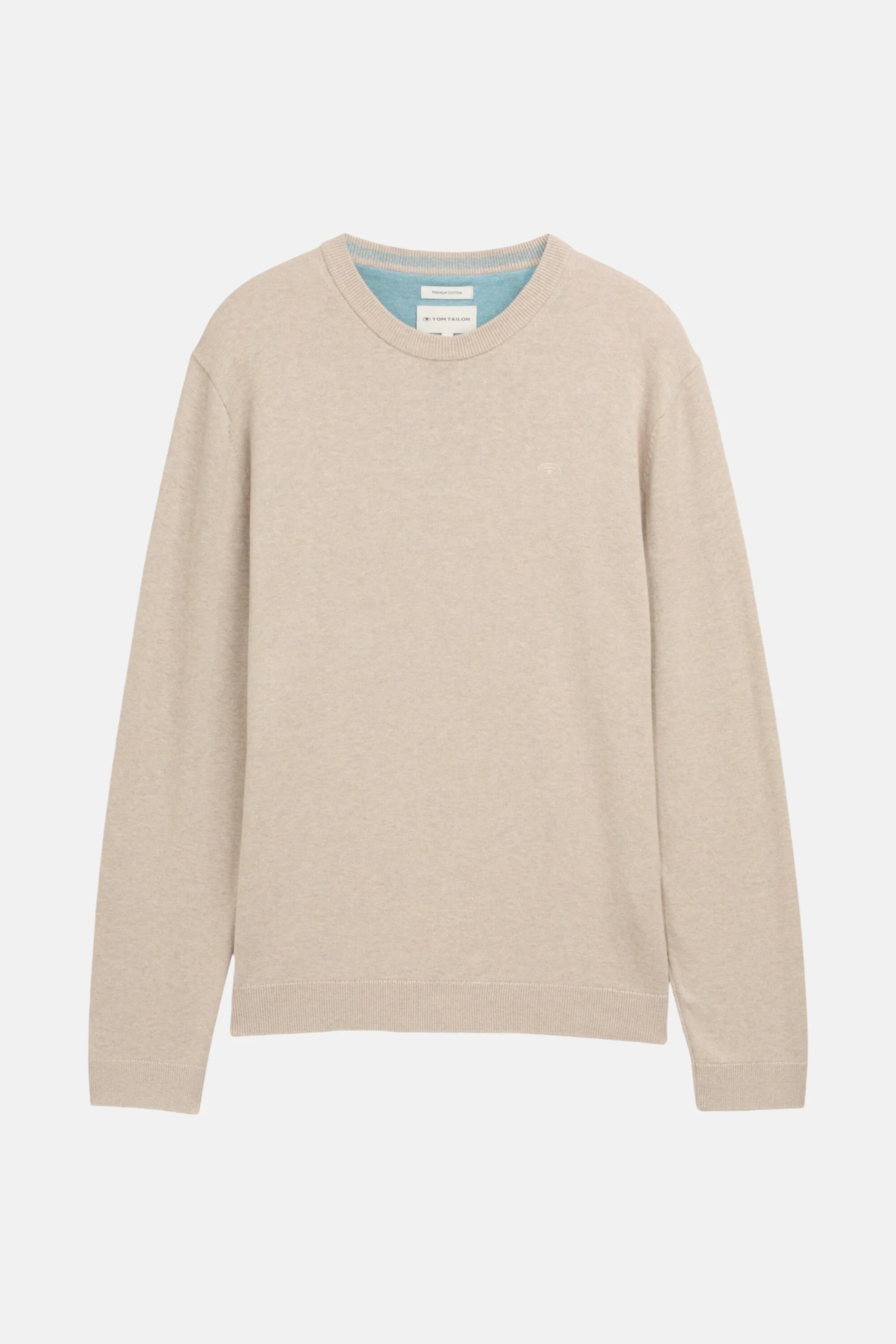 Pull met ronde hals - beige - Image 5