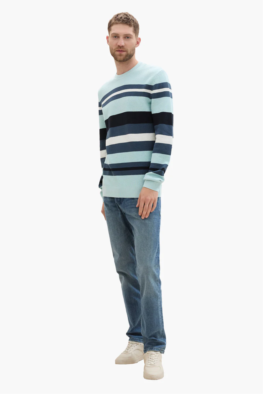 Pull met ronde hals - blauw - Image 2