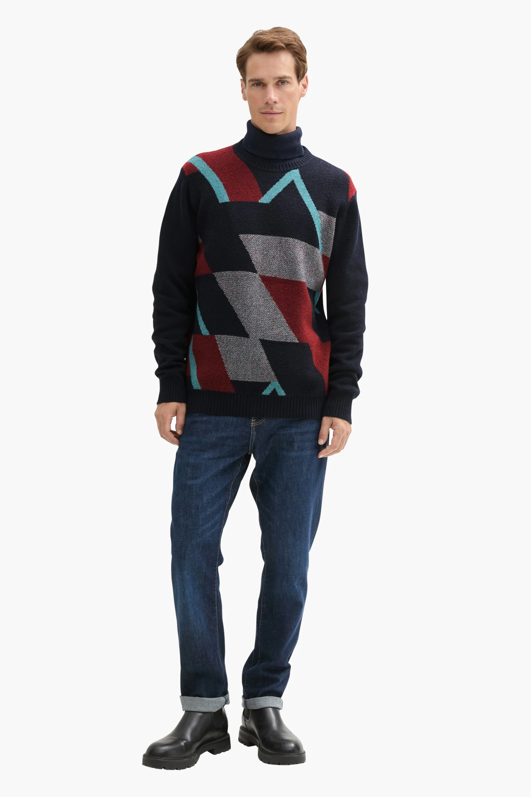 Pull met ronde hals - blauw - Image 2