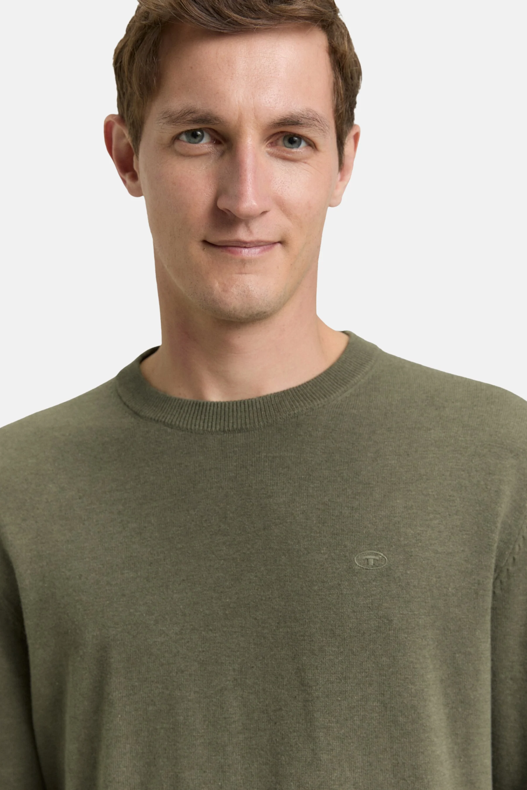 Pull met ronde hals - groen - Image 4