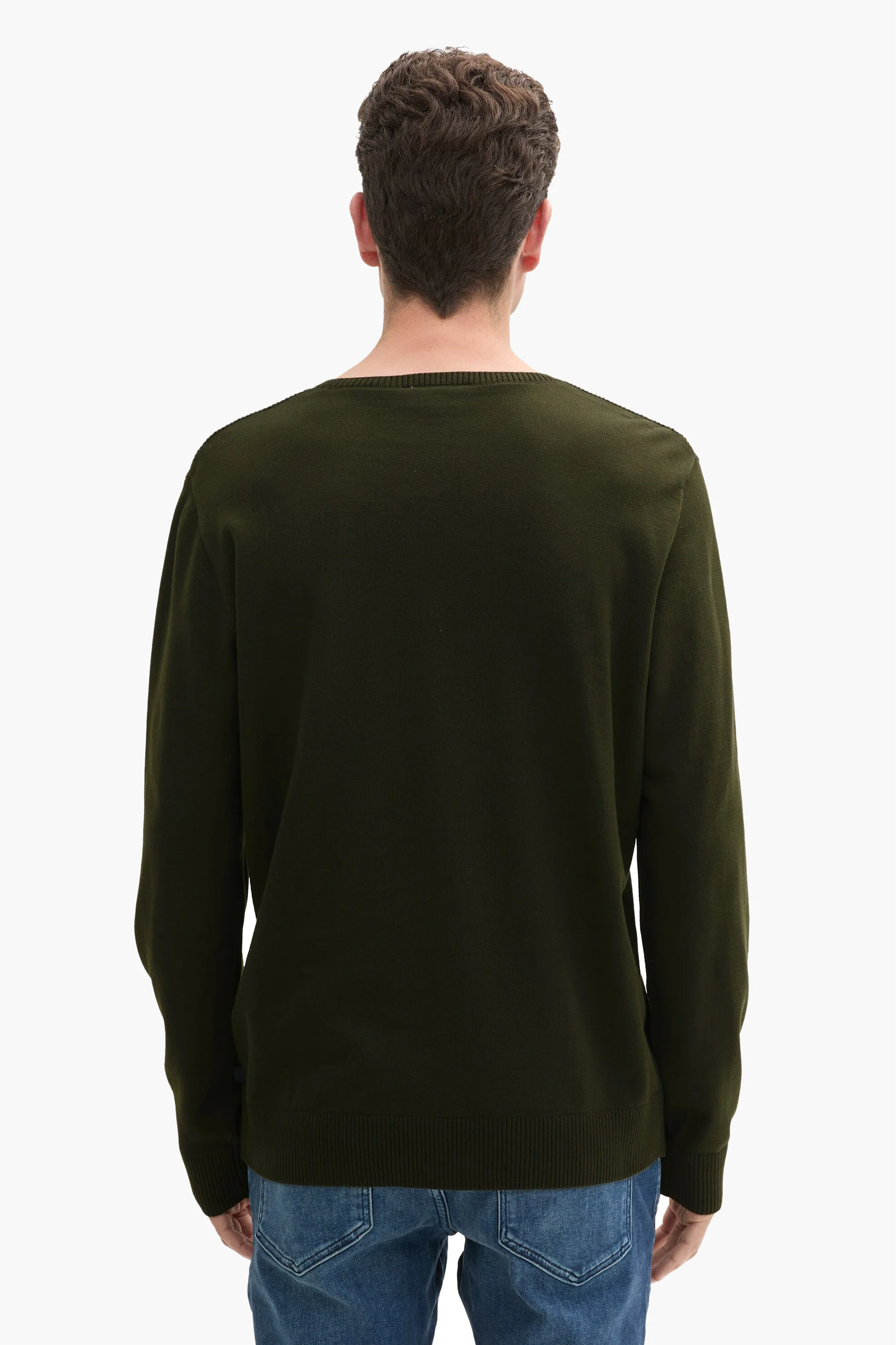 Pull met ronde hals - groen - Image 3