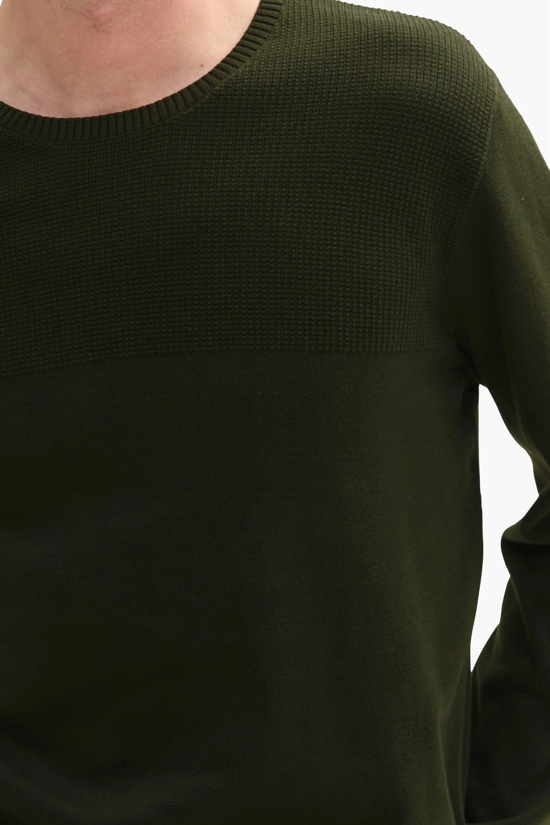 Pull met ronde hals - groen - Image 4