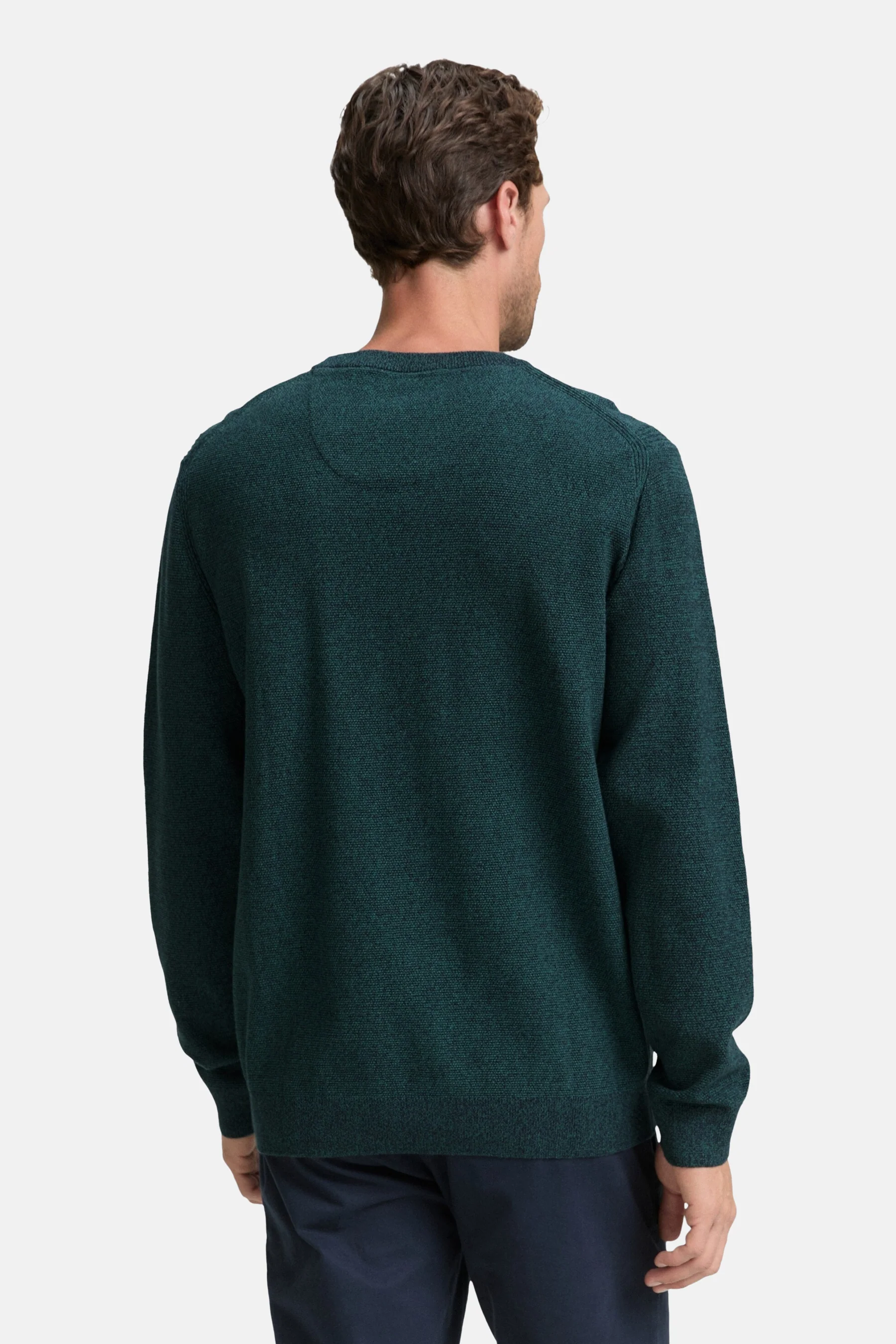 Pull met ronde hals - Turquoise - Image 3