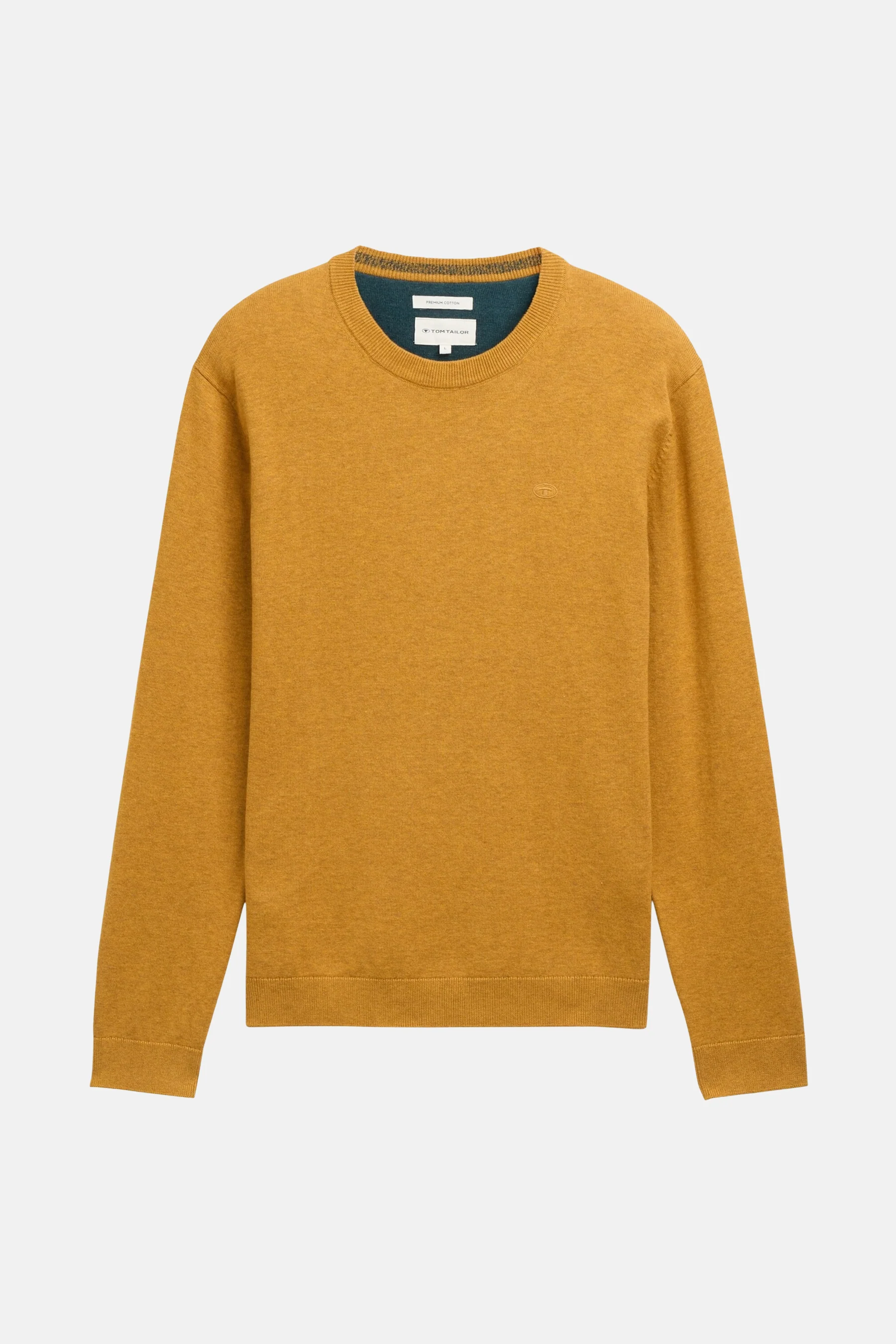 Pull met ronde hals - geel - Image 5