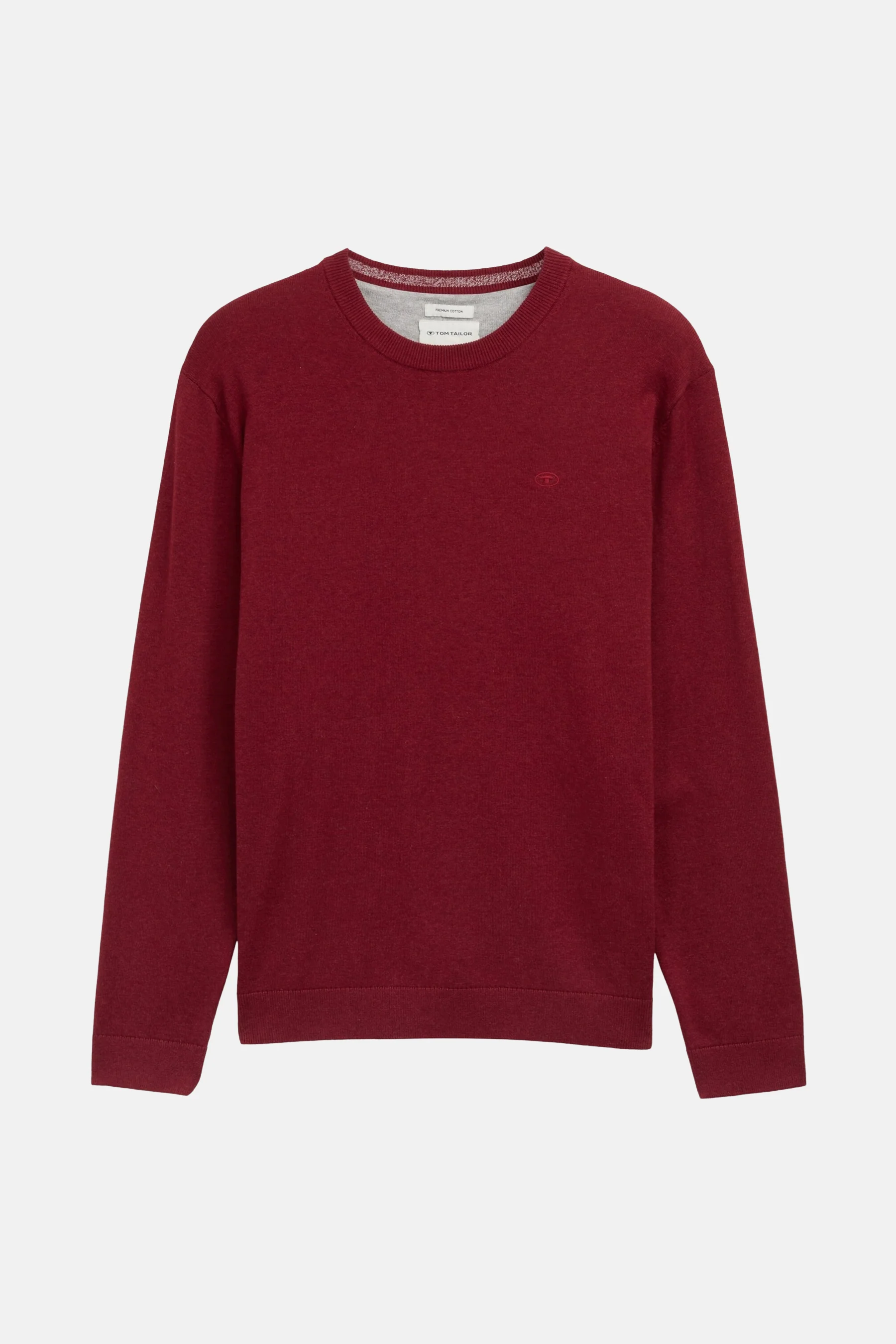Pull met ronde hals - rood - Image 5