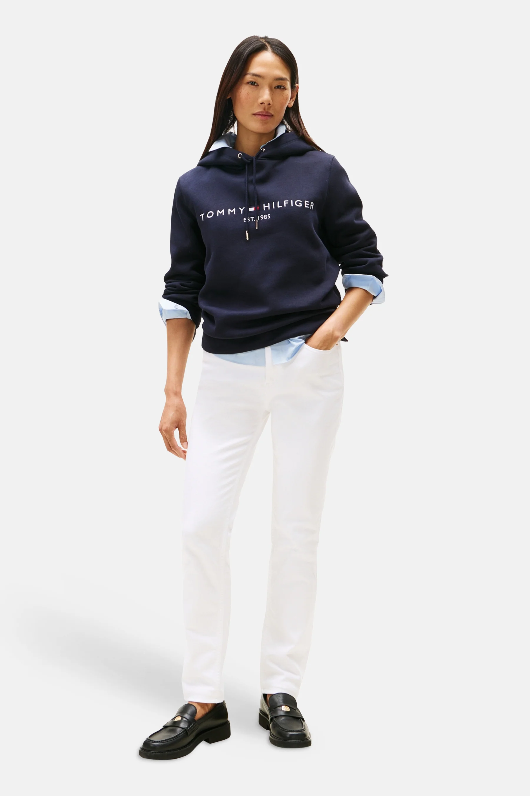 Sweater met kap - blauw - Image 2