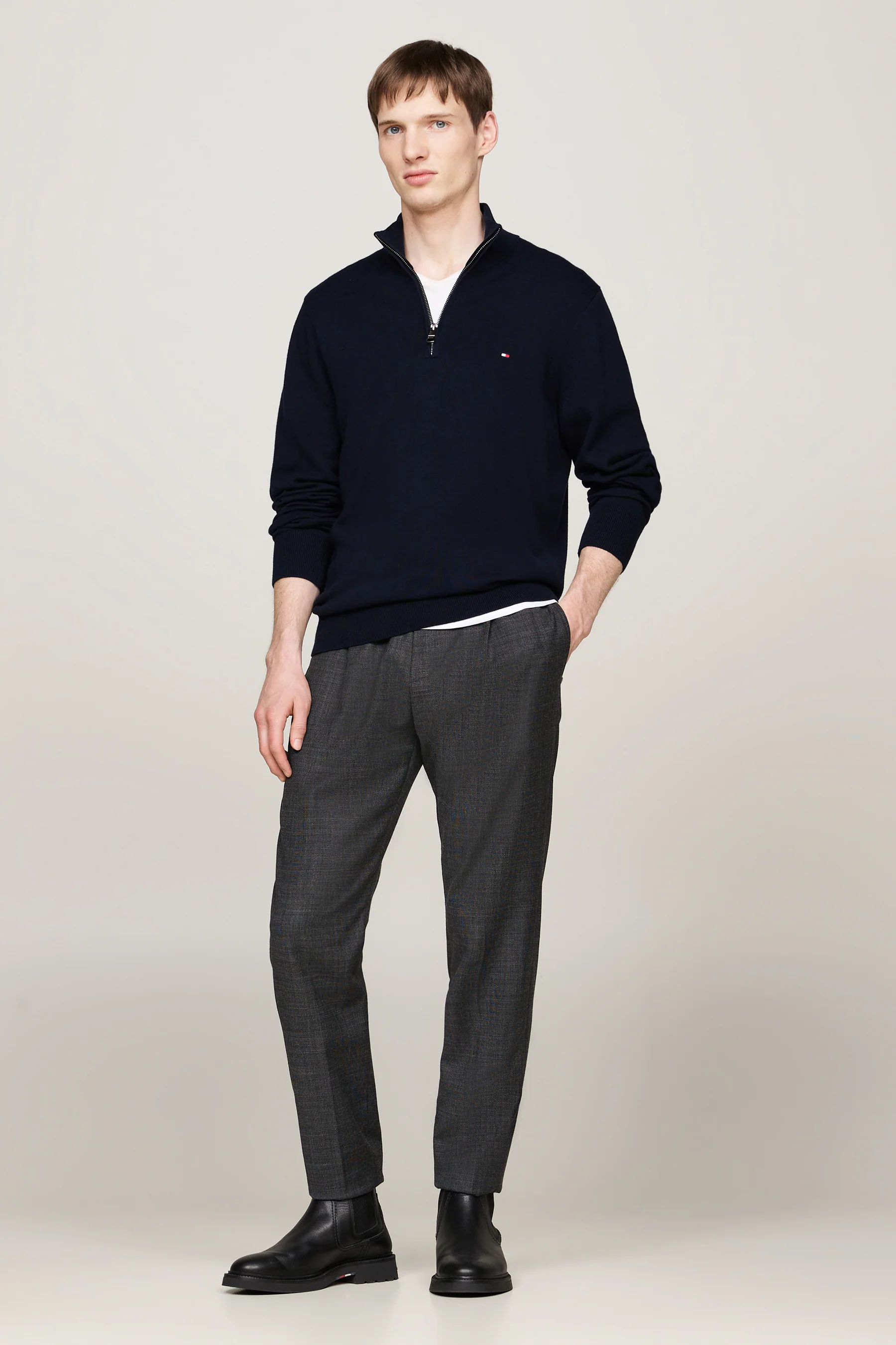 Pull met rolkraag - blauw - Image 2