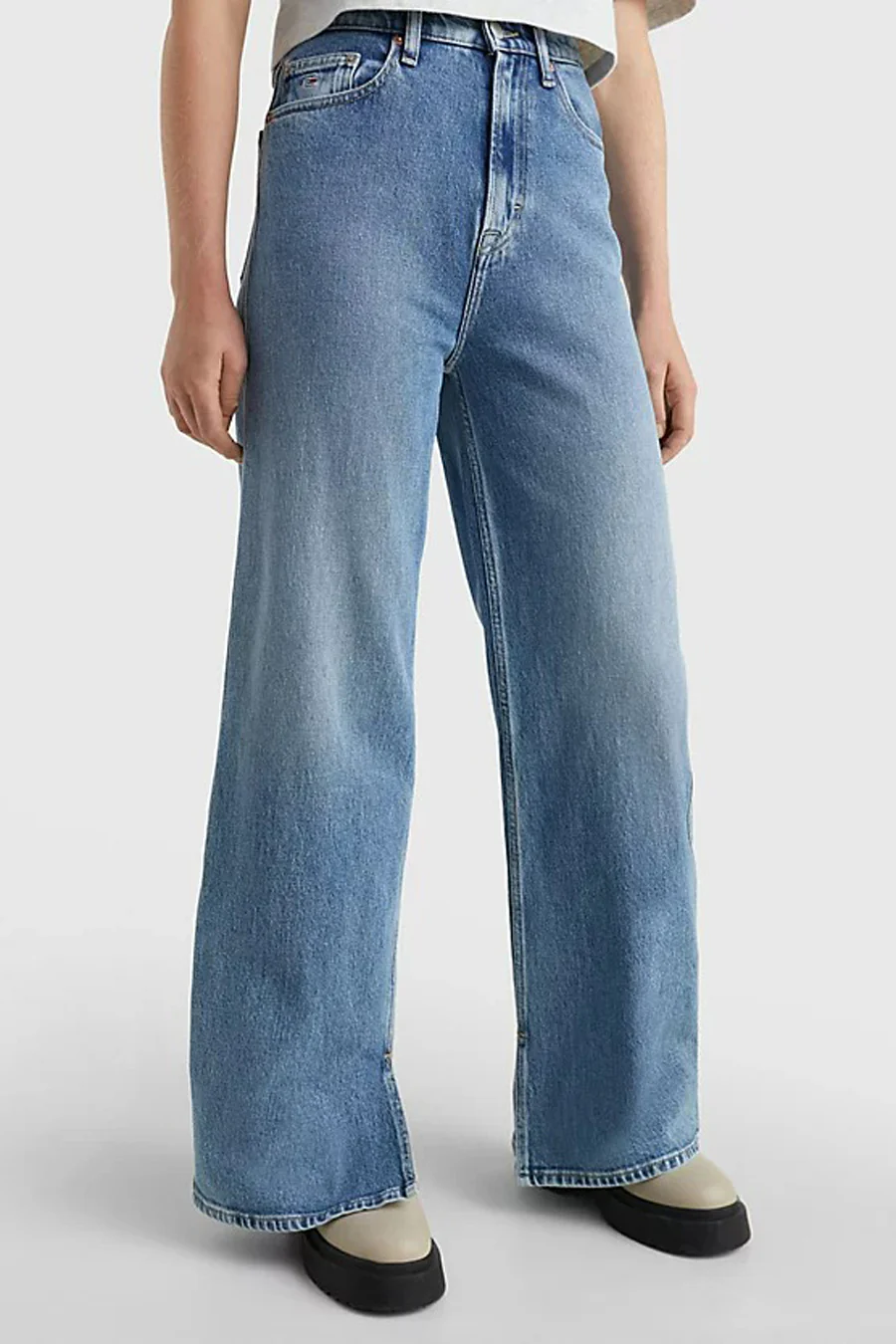 Wide jeans - light blue denim