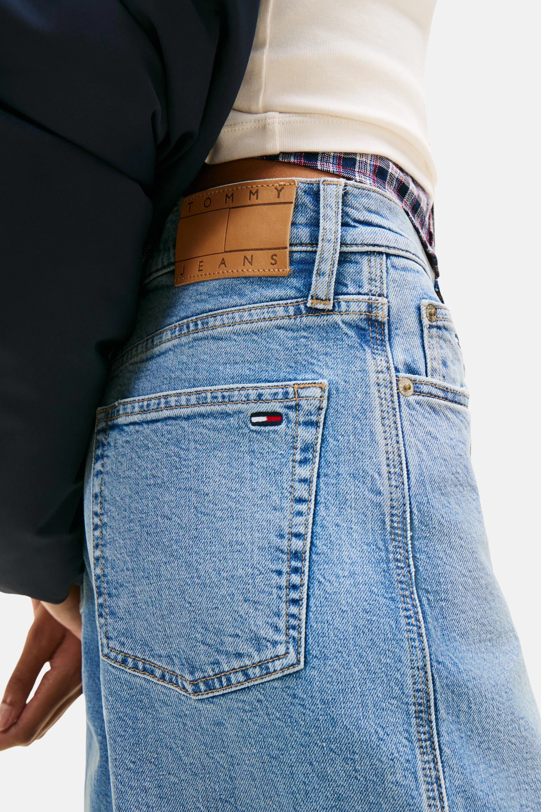 Jeans wide mid blue denim - TOMMY JEANS - Image 4