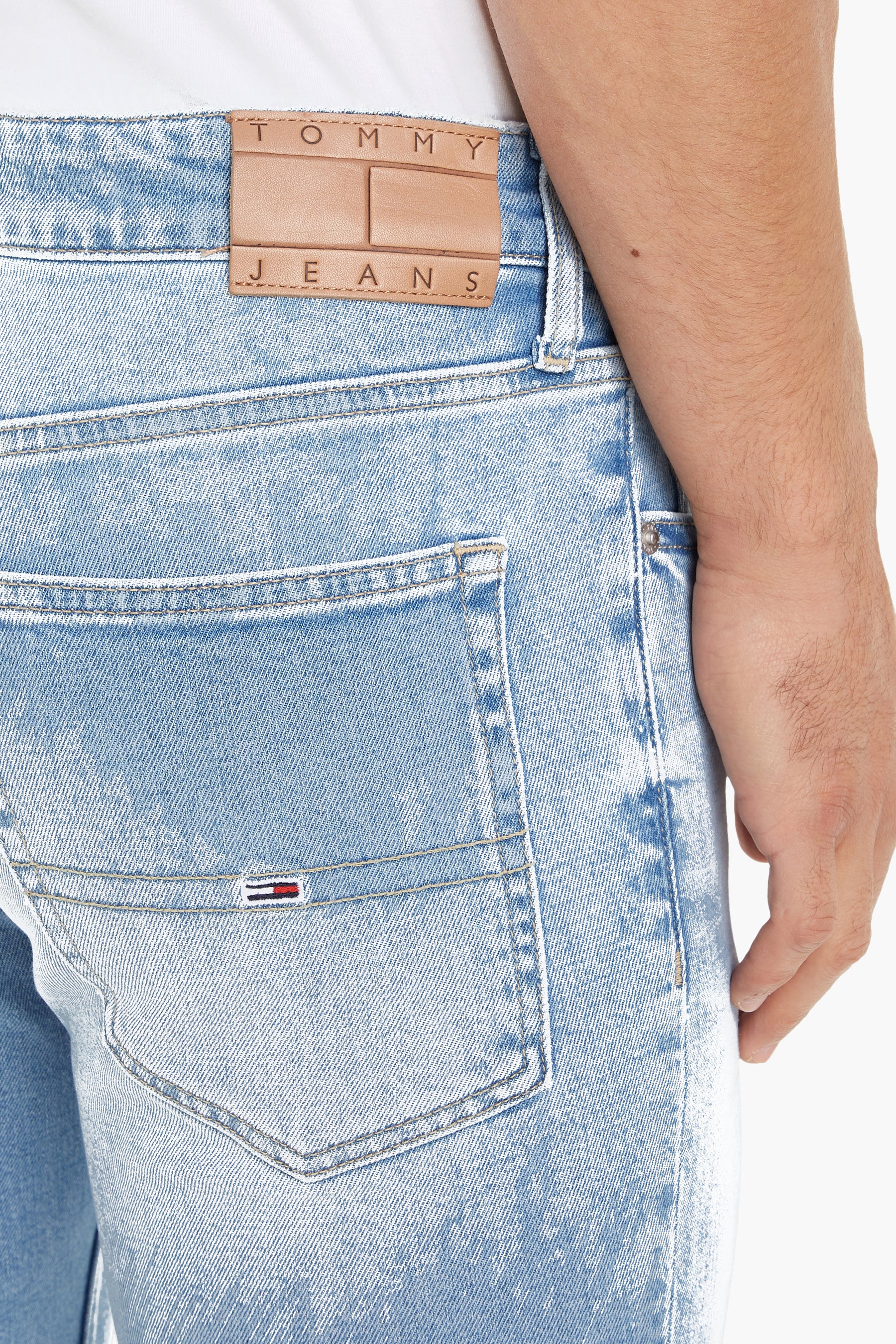 Short - light blue denim - Image 3