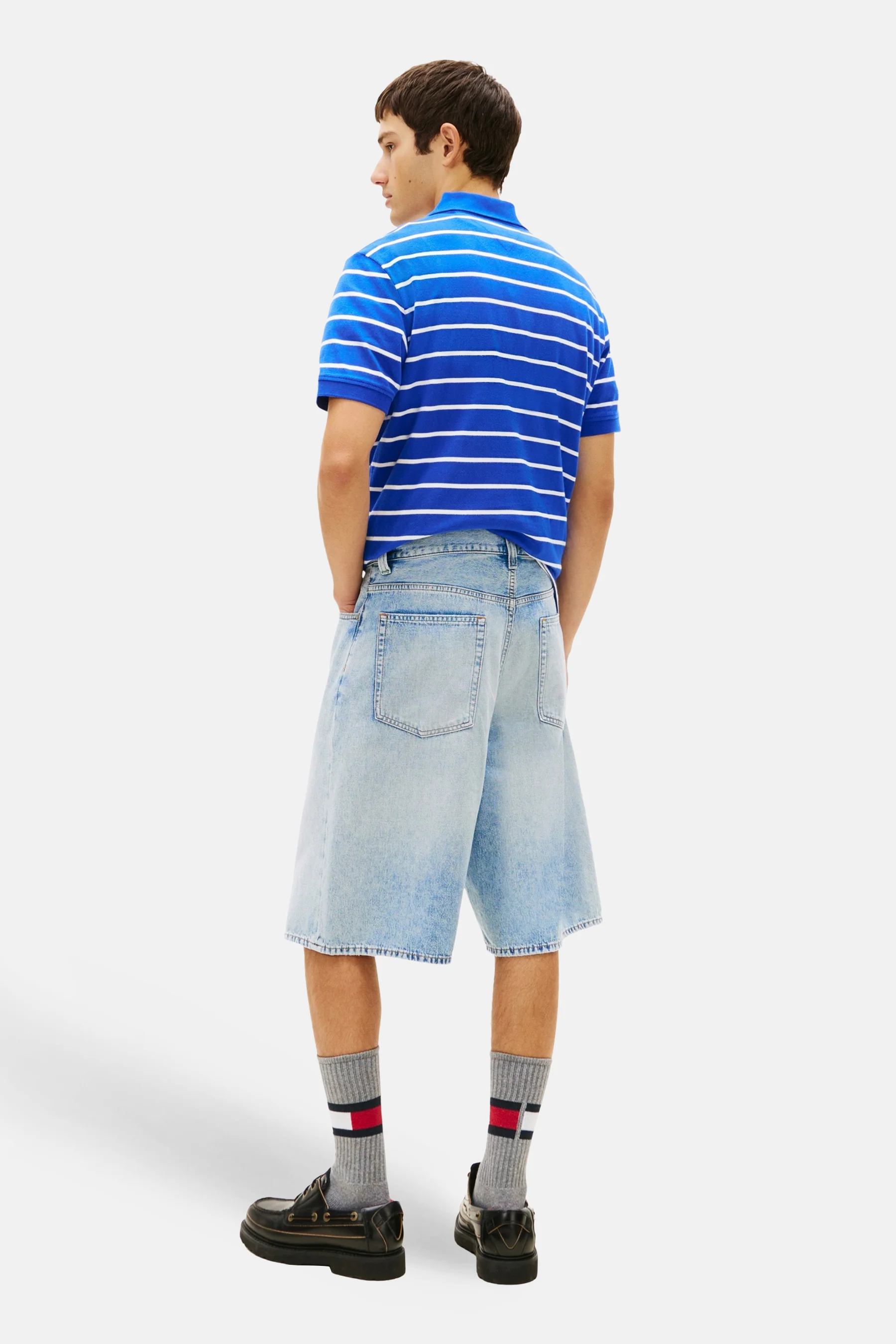 Short - Light blue denim - Image 3