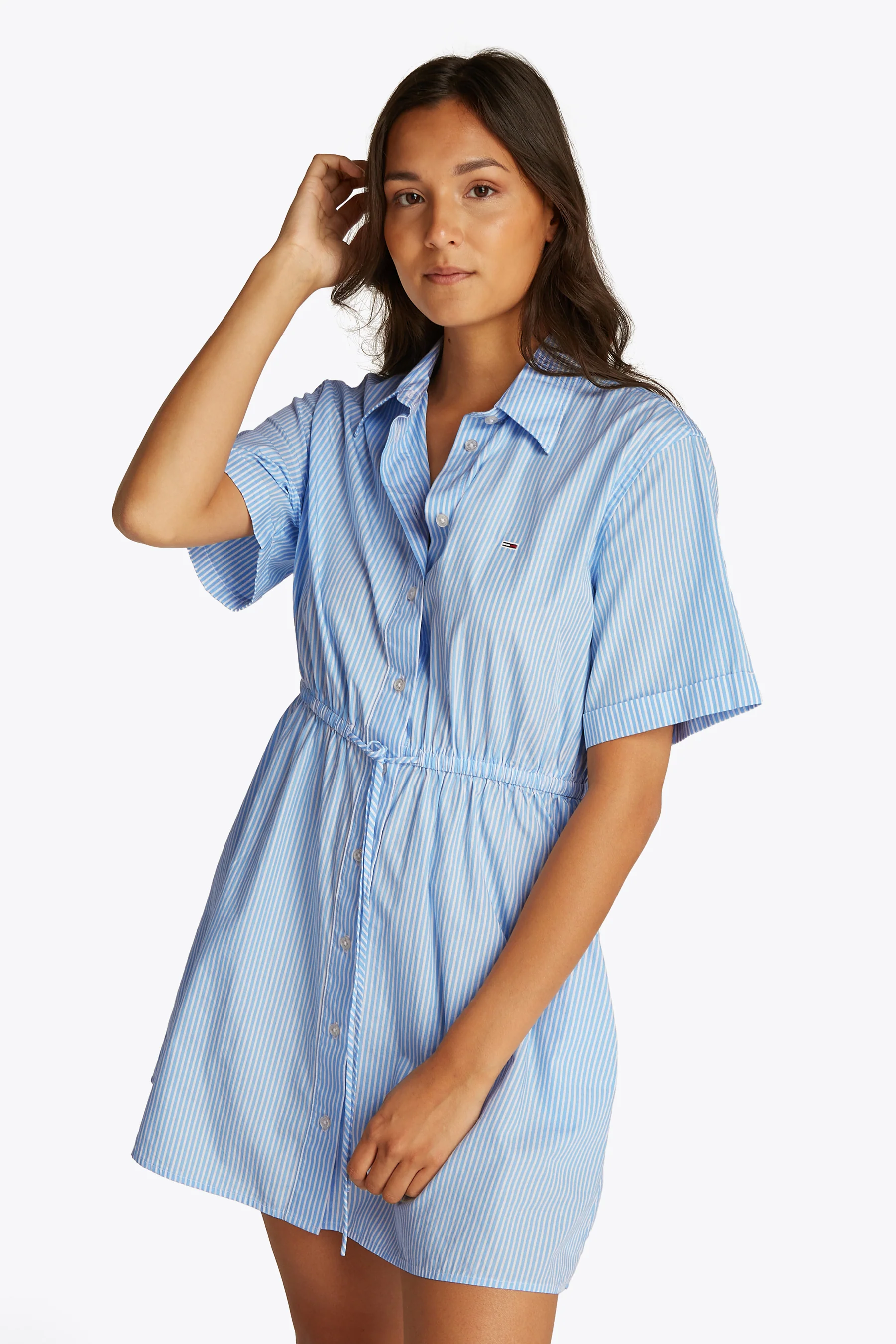 Kleedje met korte mouwen - blauw