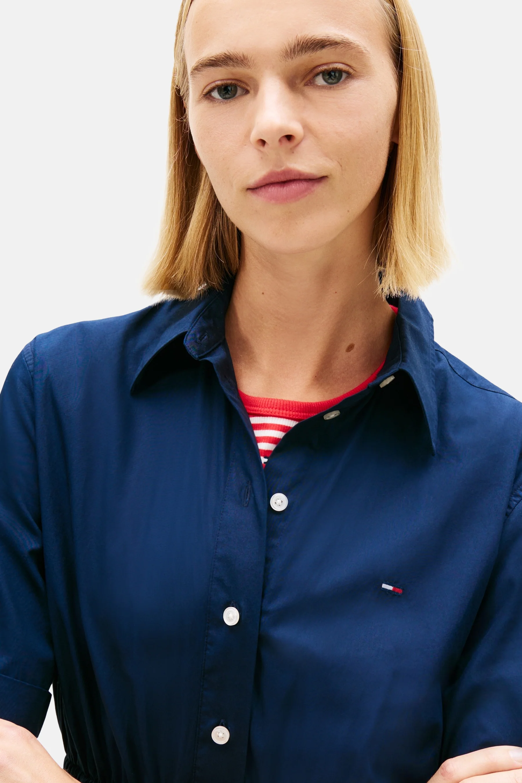 Kleedje met korte mouwen - blauw - Image 3