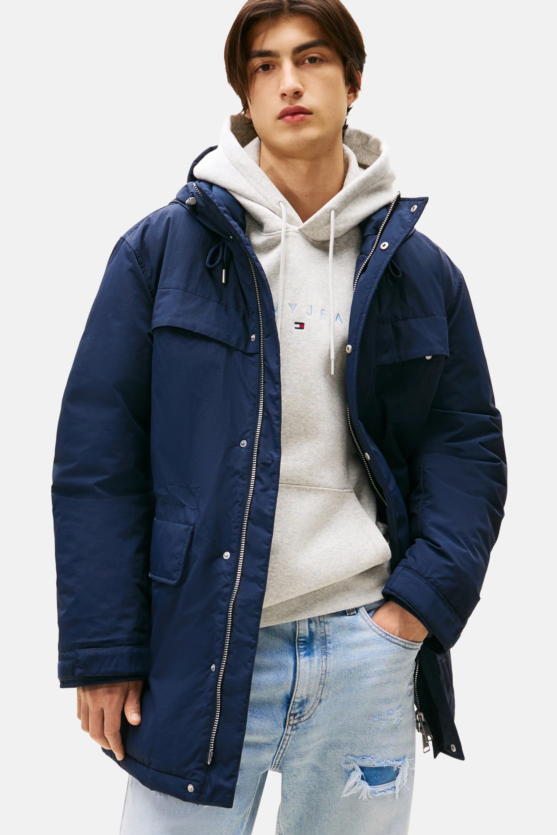 Lange jas - blauw