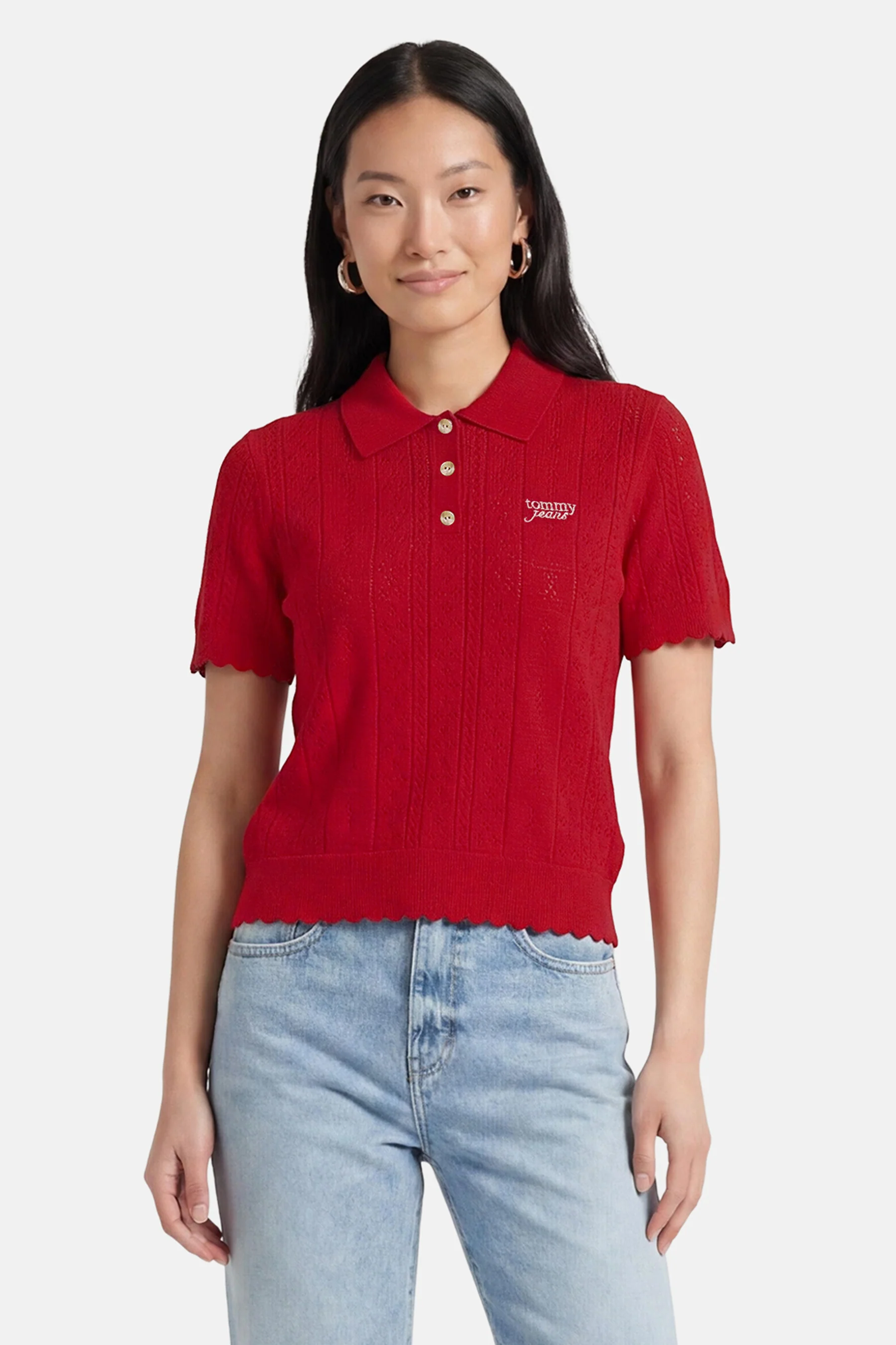 Polo met korte mouwen - rood