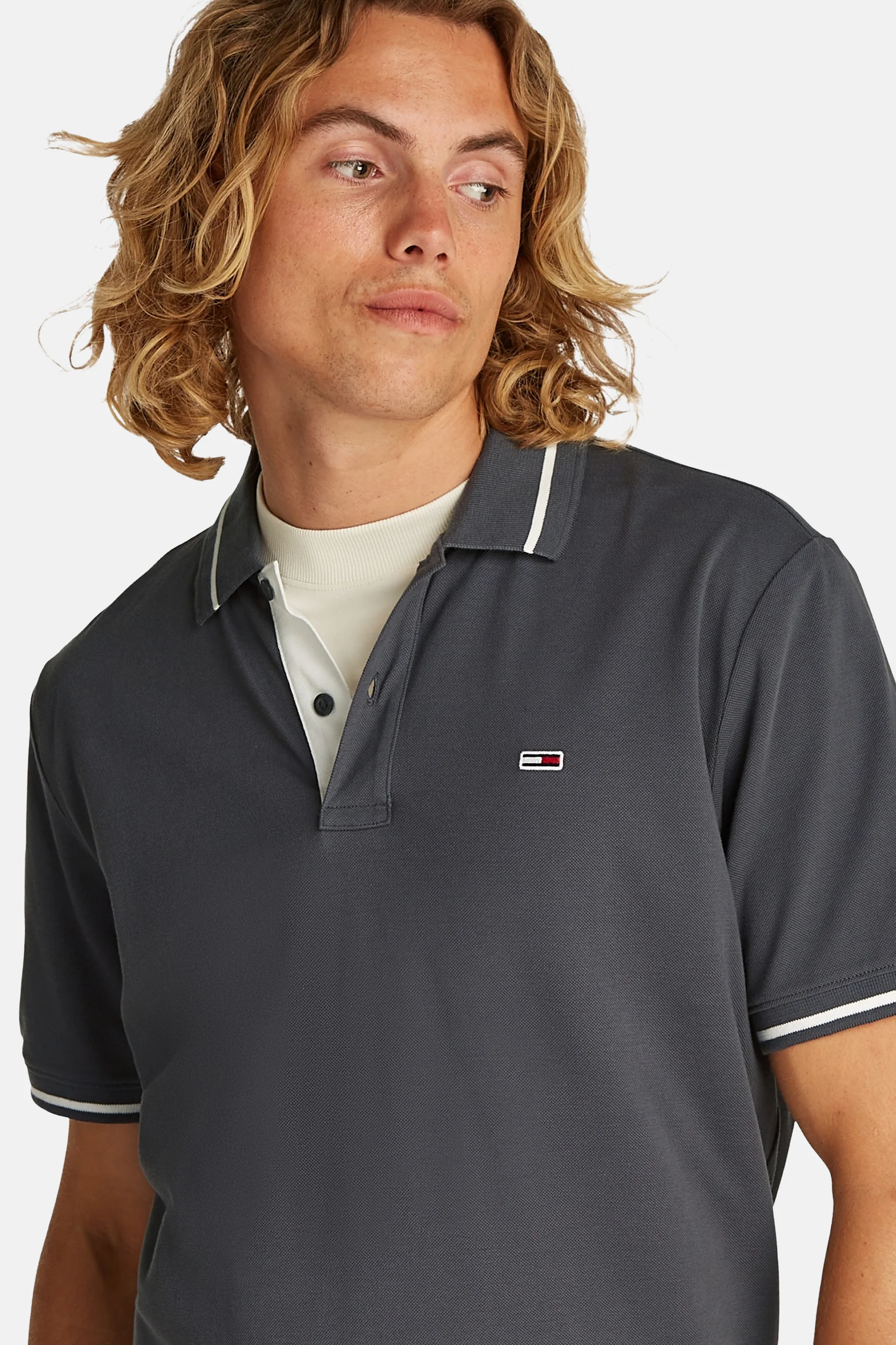 Polo met korte mouwen - Grijs - Image 4