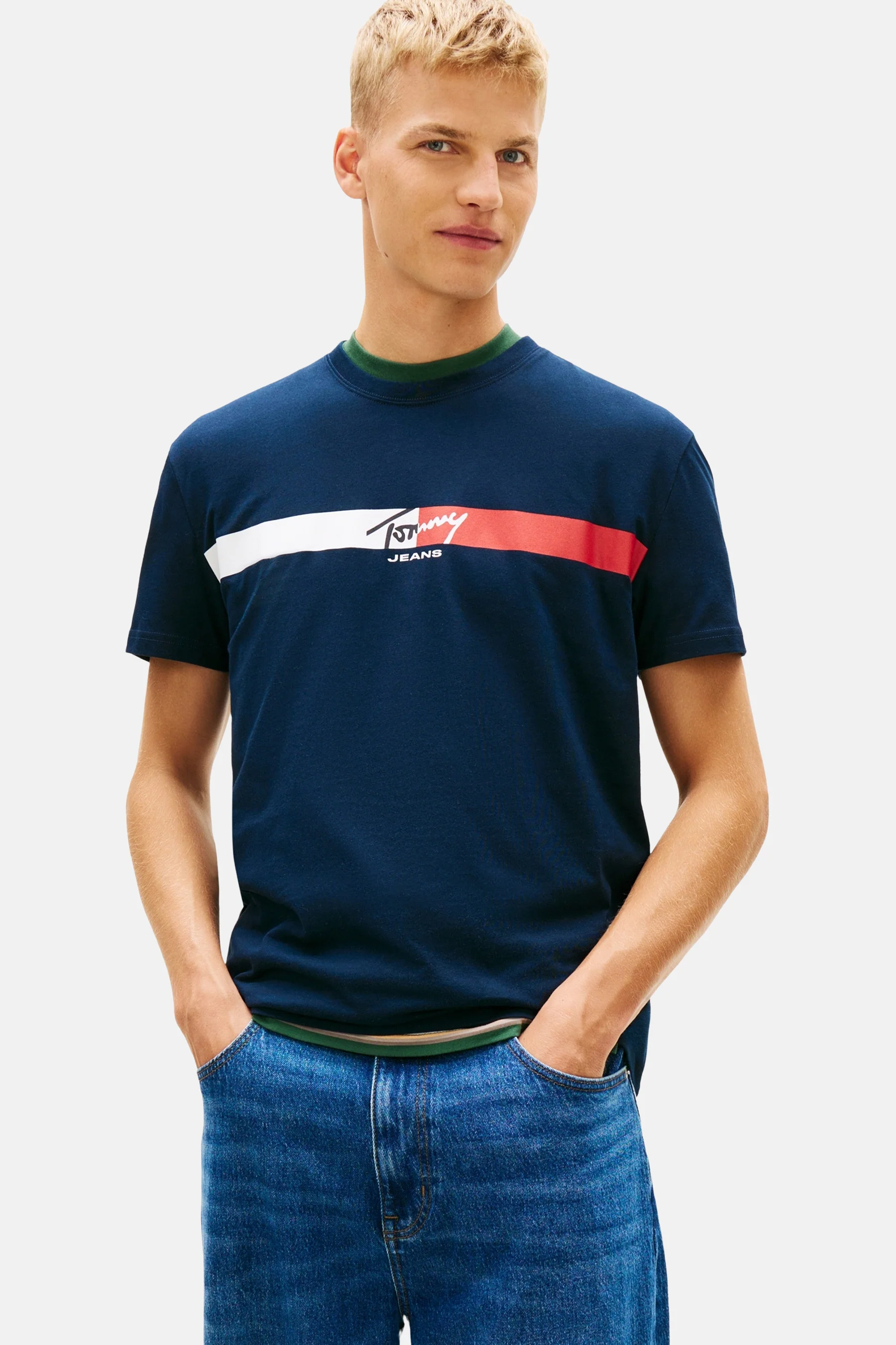 T-shirt met korte mouwen - blauw