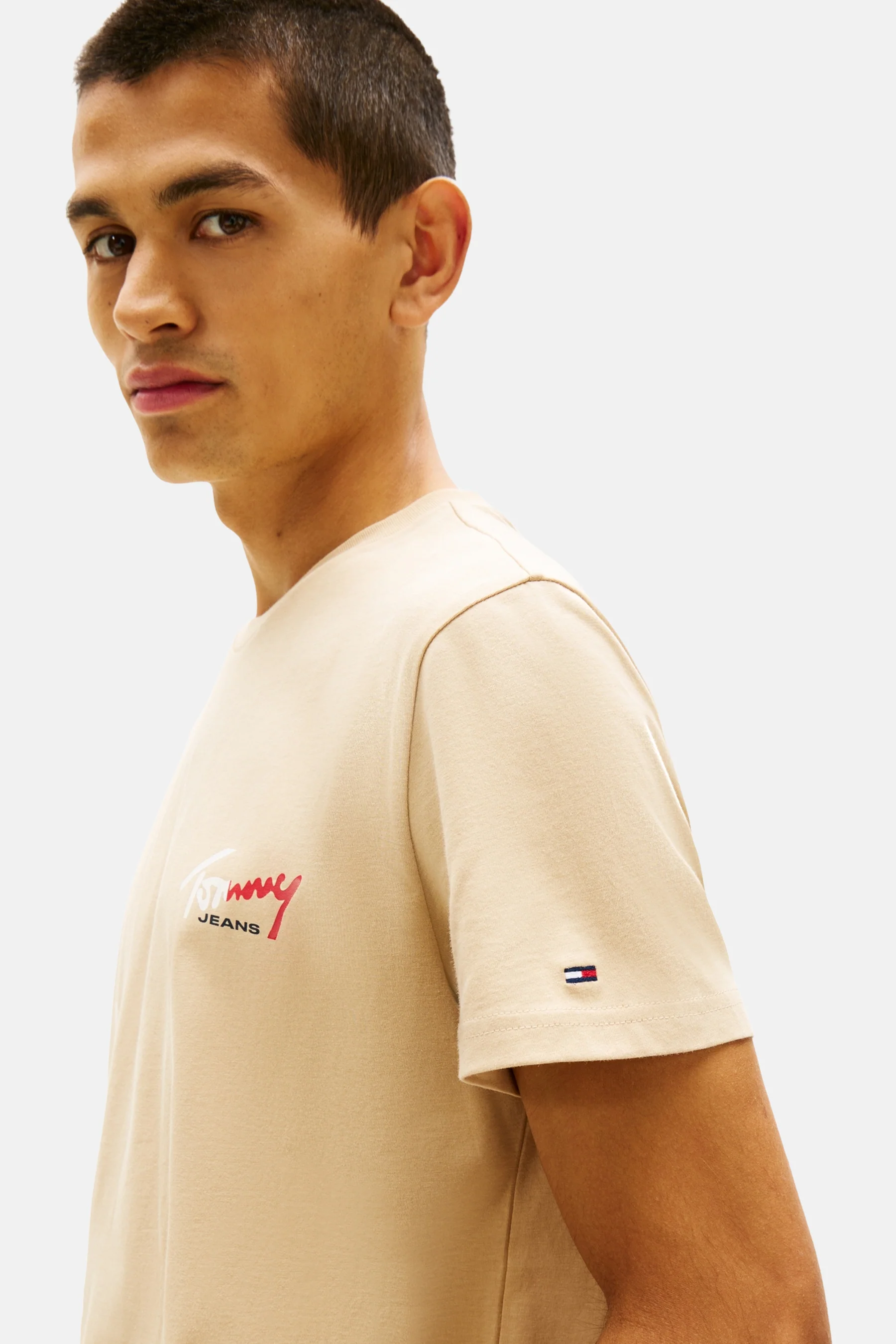 T-shirt met korte mouwen - Beige - Image 4