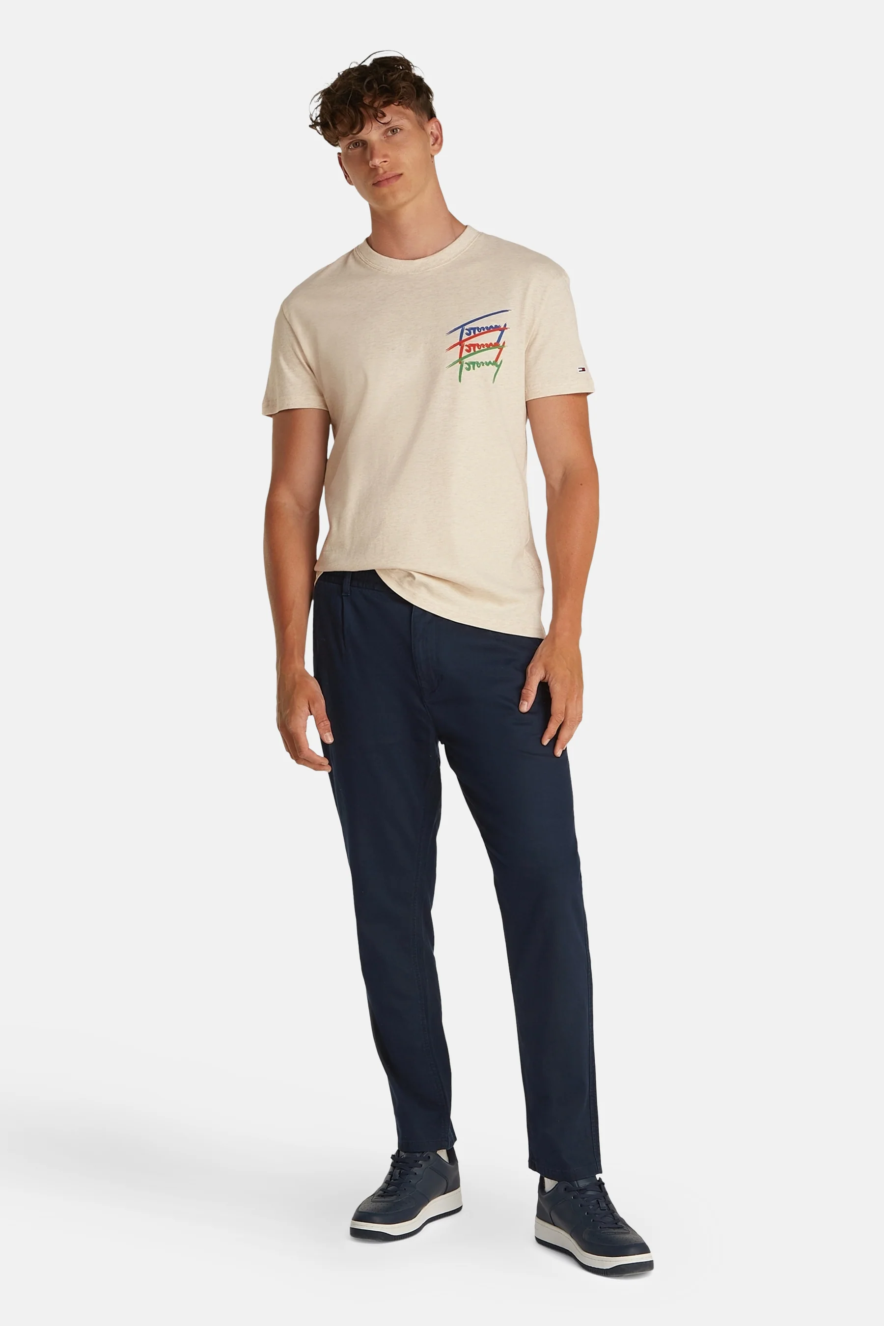 T-shirt met korte mouwen - Beige - Image 2
