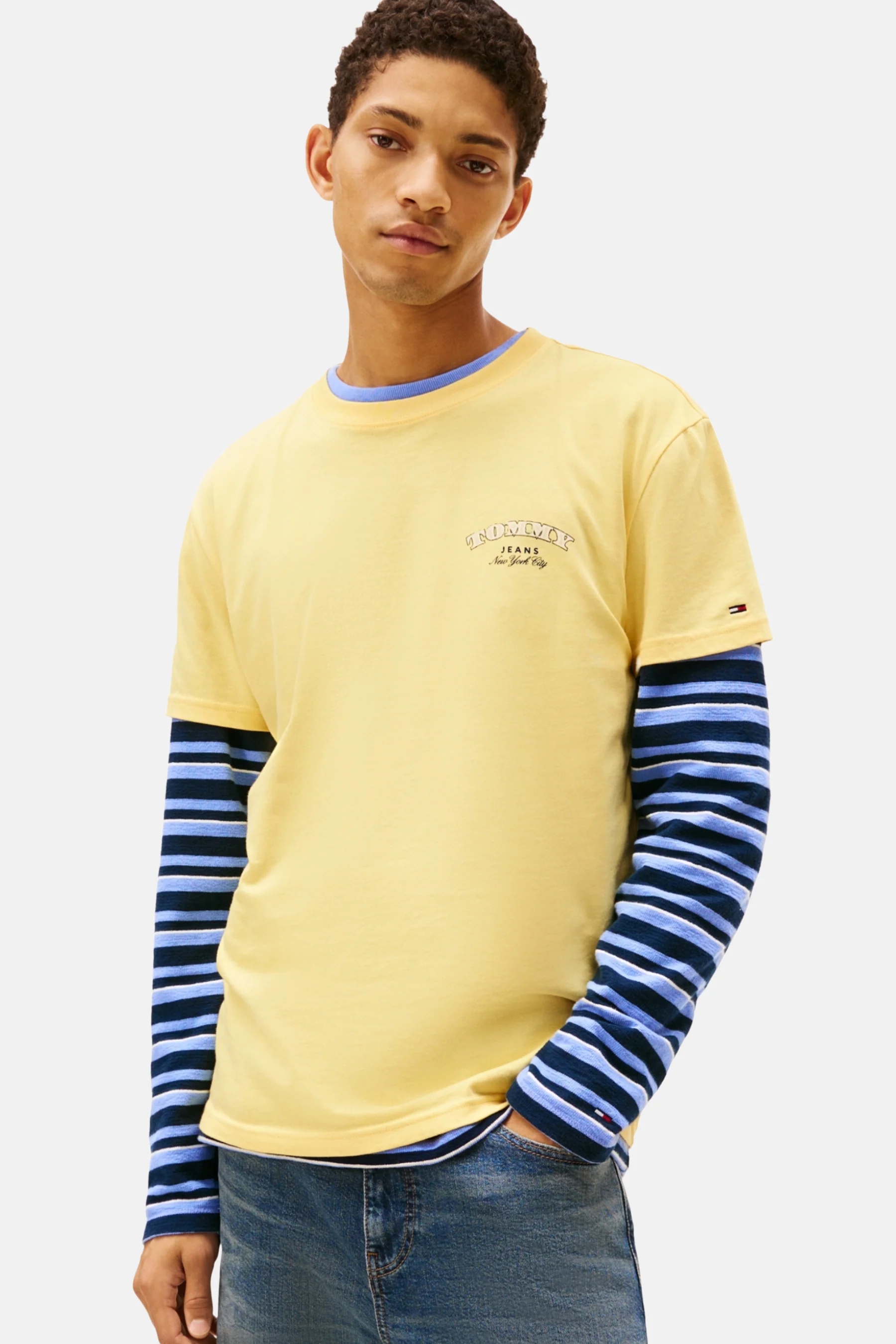 T-shirt met korte mouwen - geel