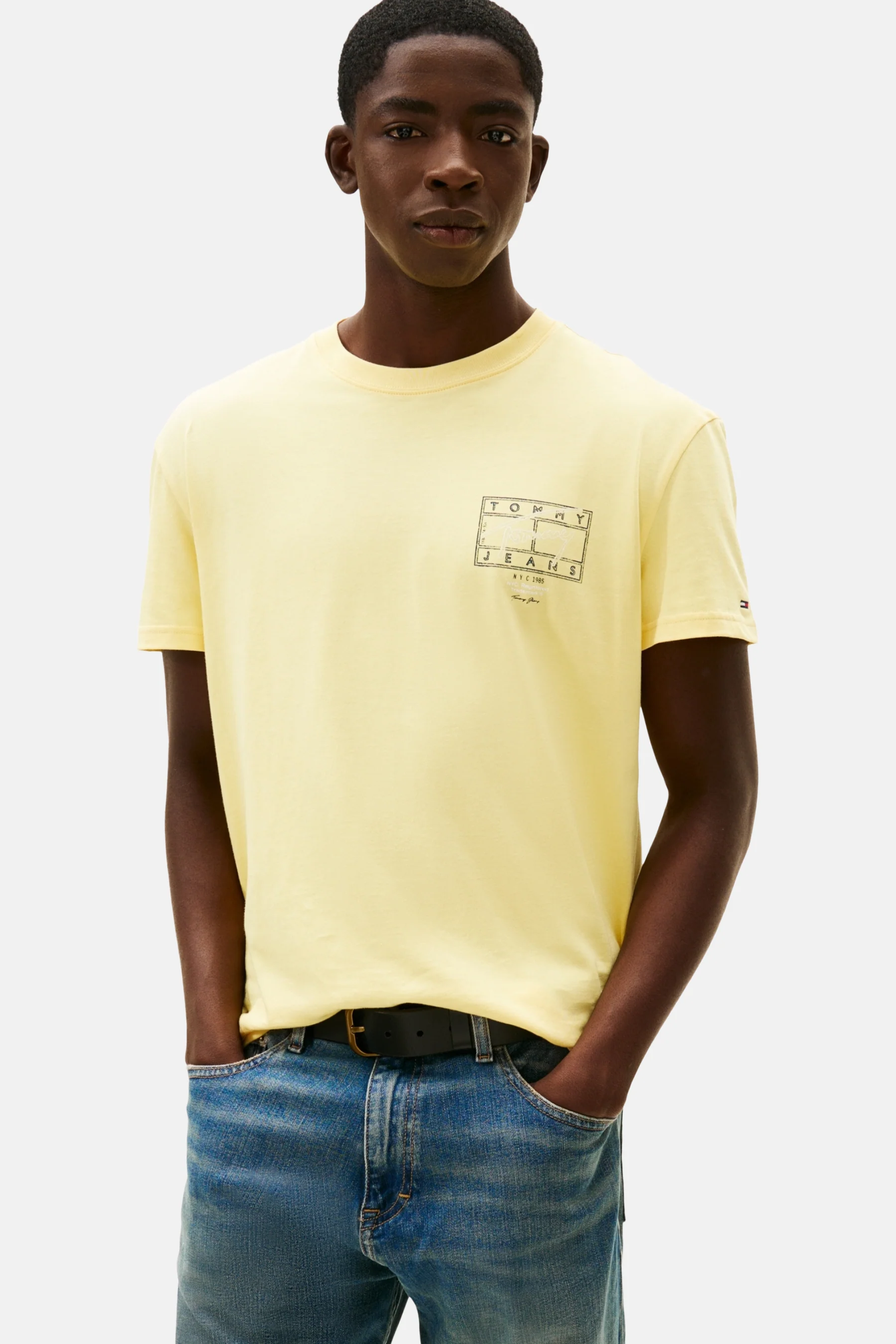 T-shirt met korte mouwen - geel