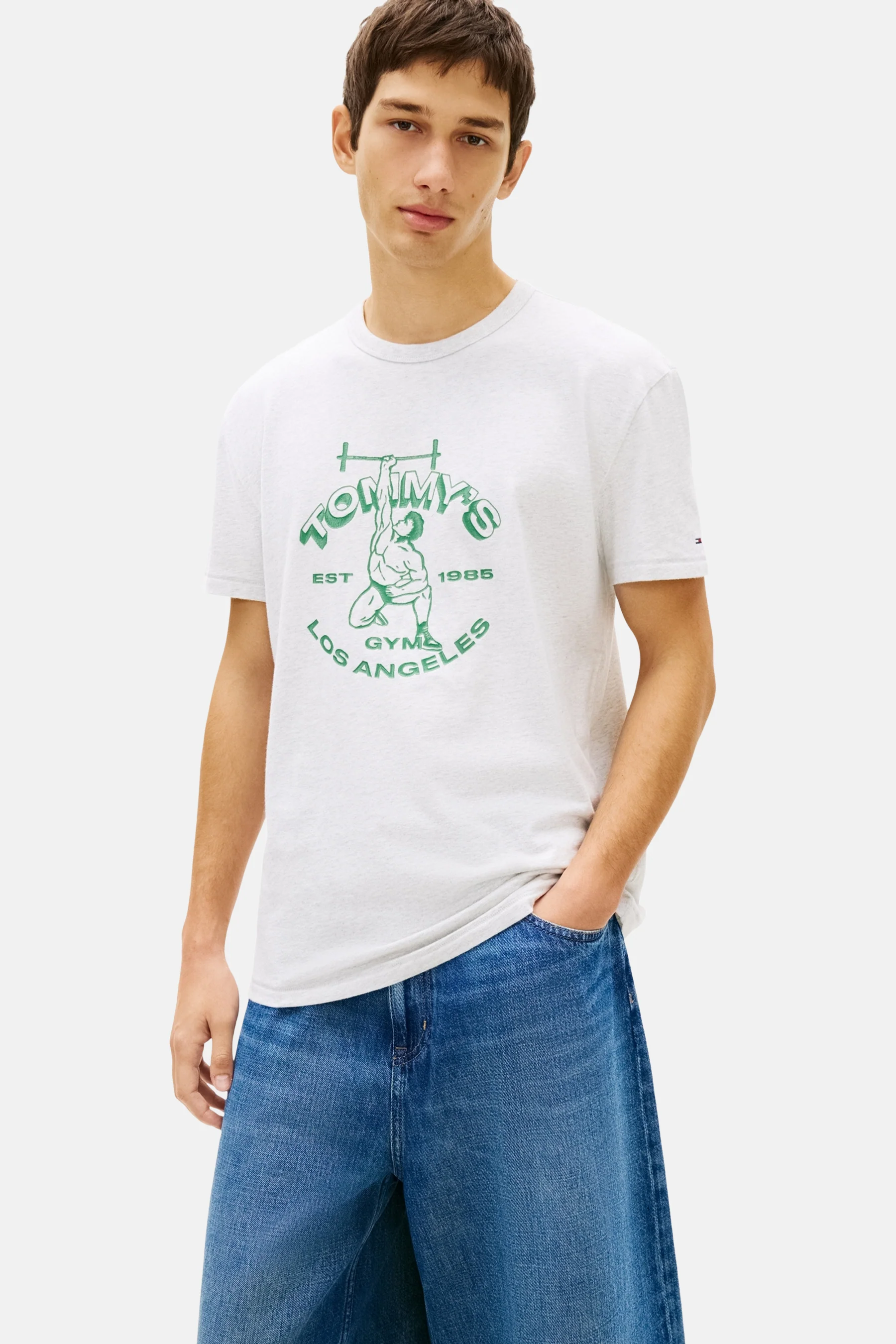 T-shirt met korte mouwen - grijs