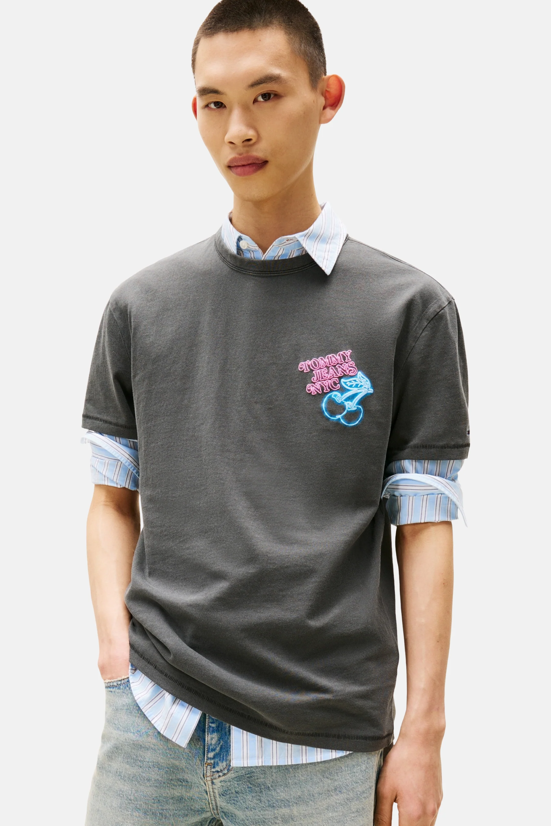 T-shirt met korte mouwen - Grijs