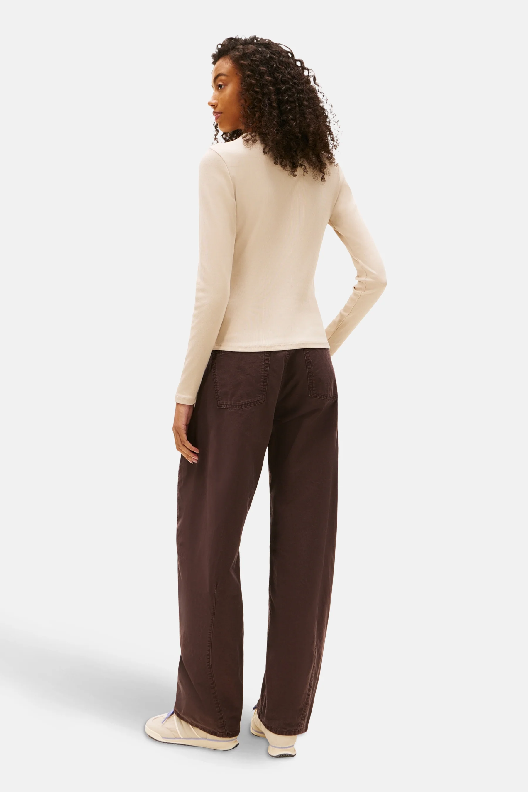 T-shirt met lange mouwen - beige - Image 3