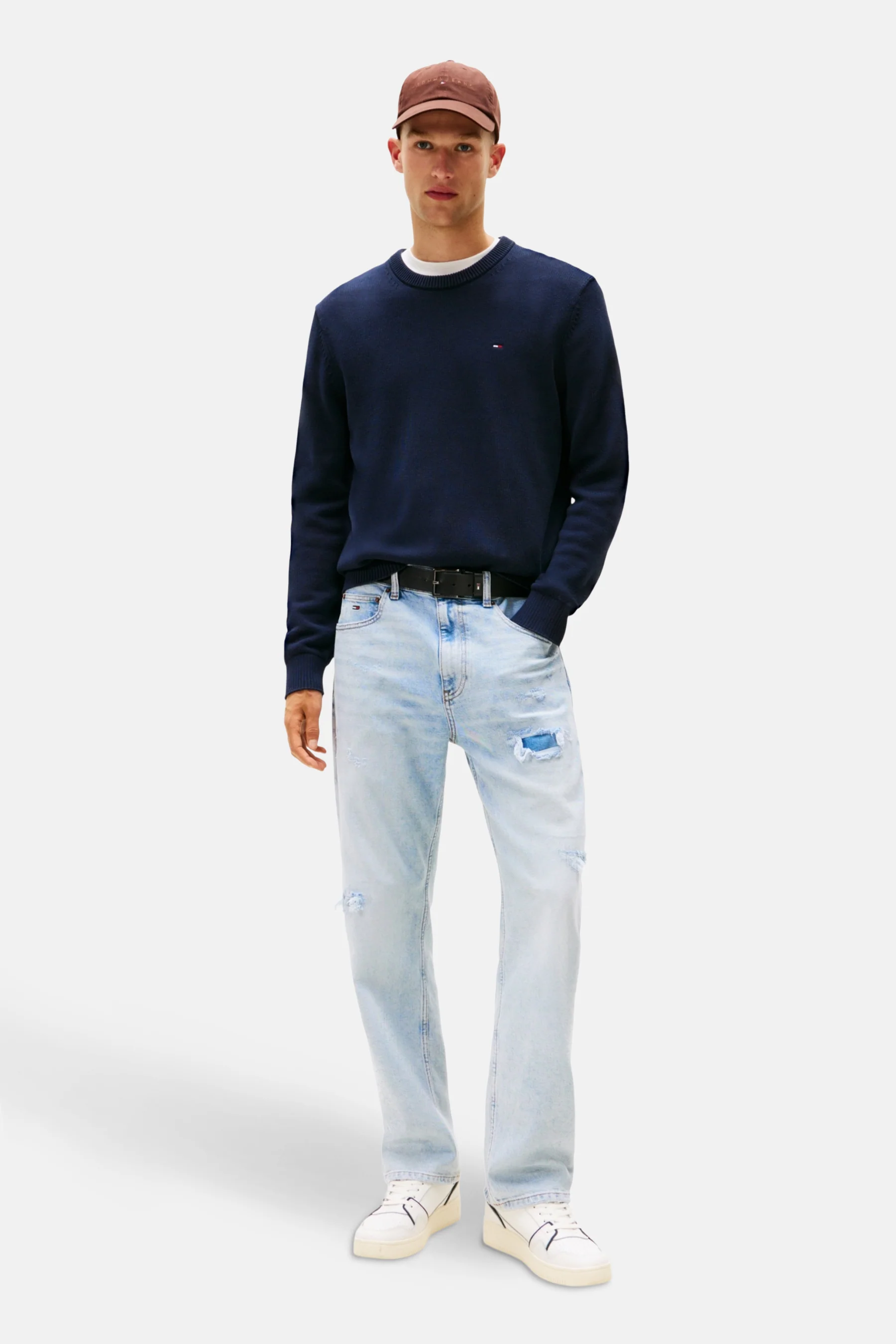 Pull met ronde hals - blauw - Image 2