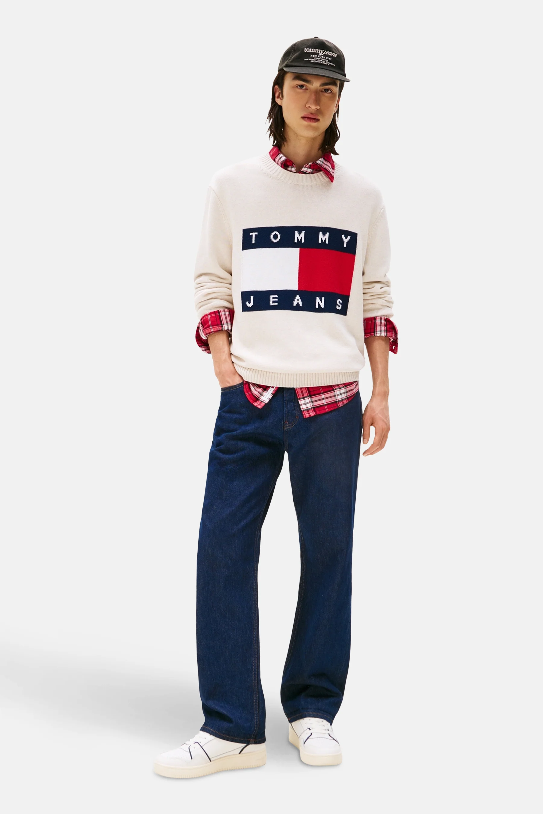 Pull met ronde hals - ecru - Image 2