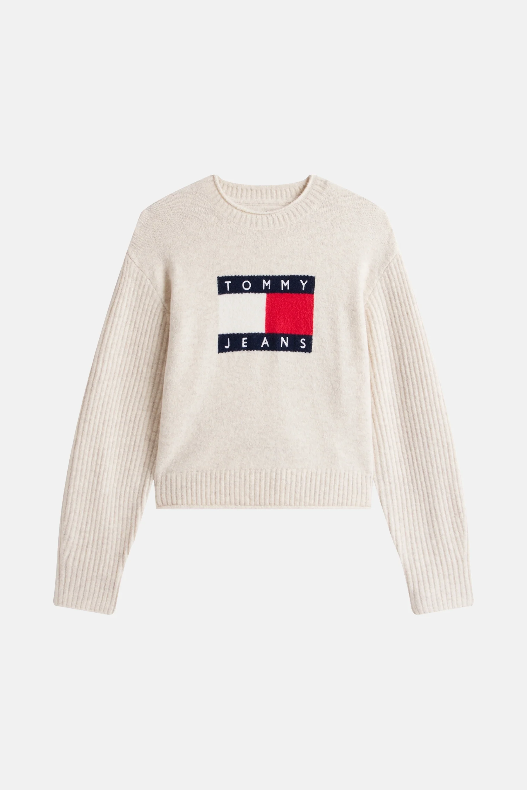 Pull met ronde hals - ecru - Image 4