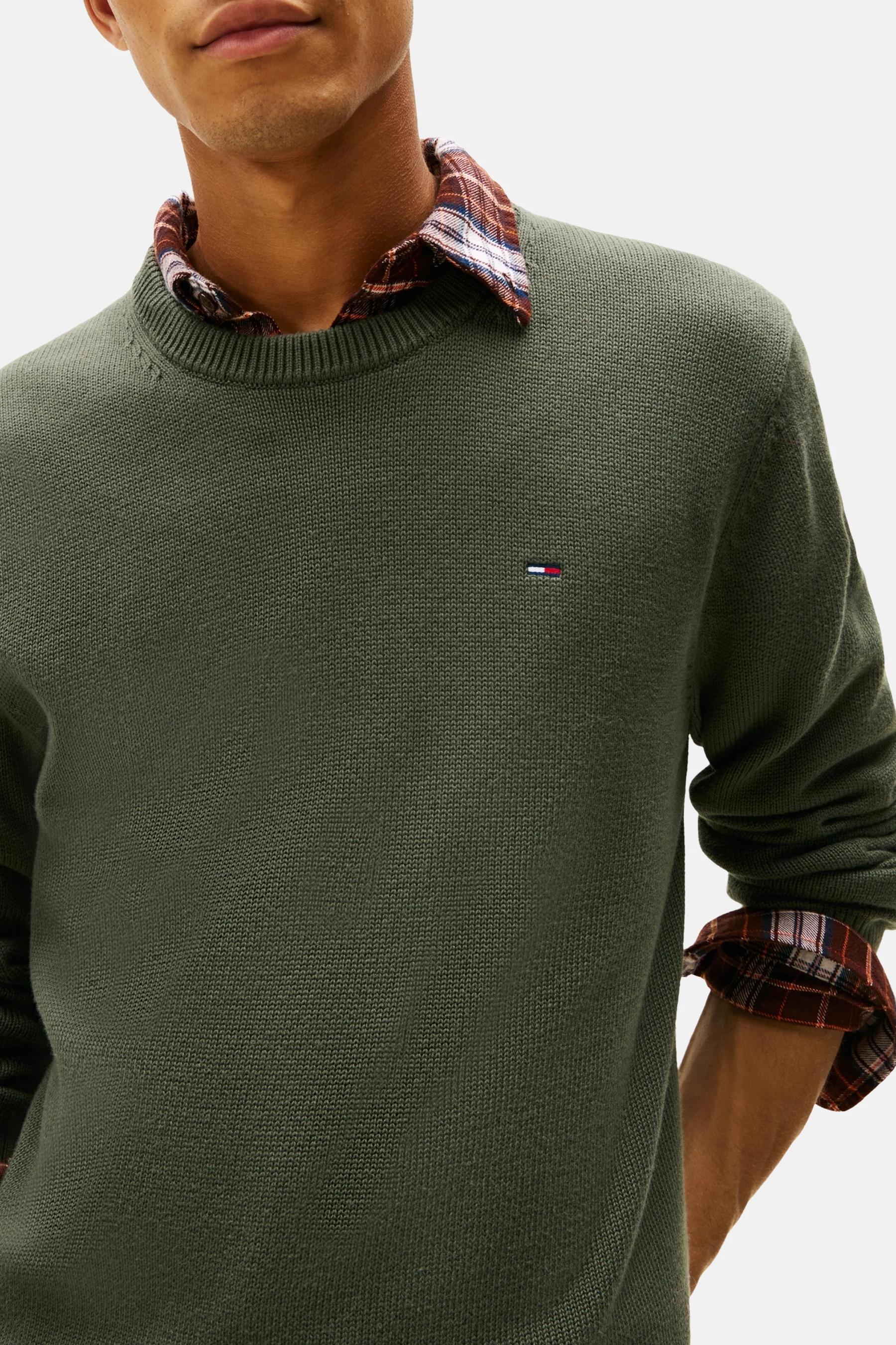 Pull met ronde hals - groen - Image 5