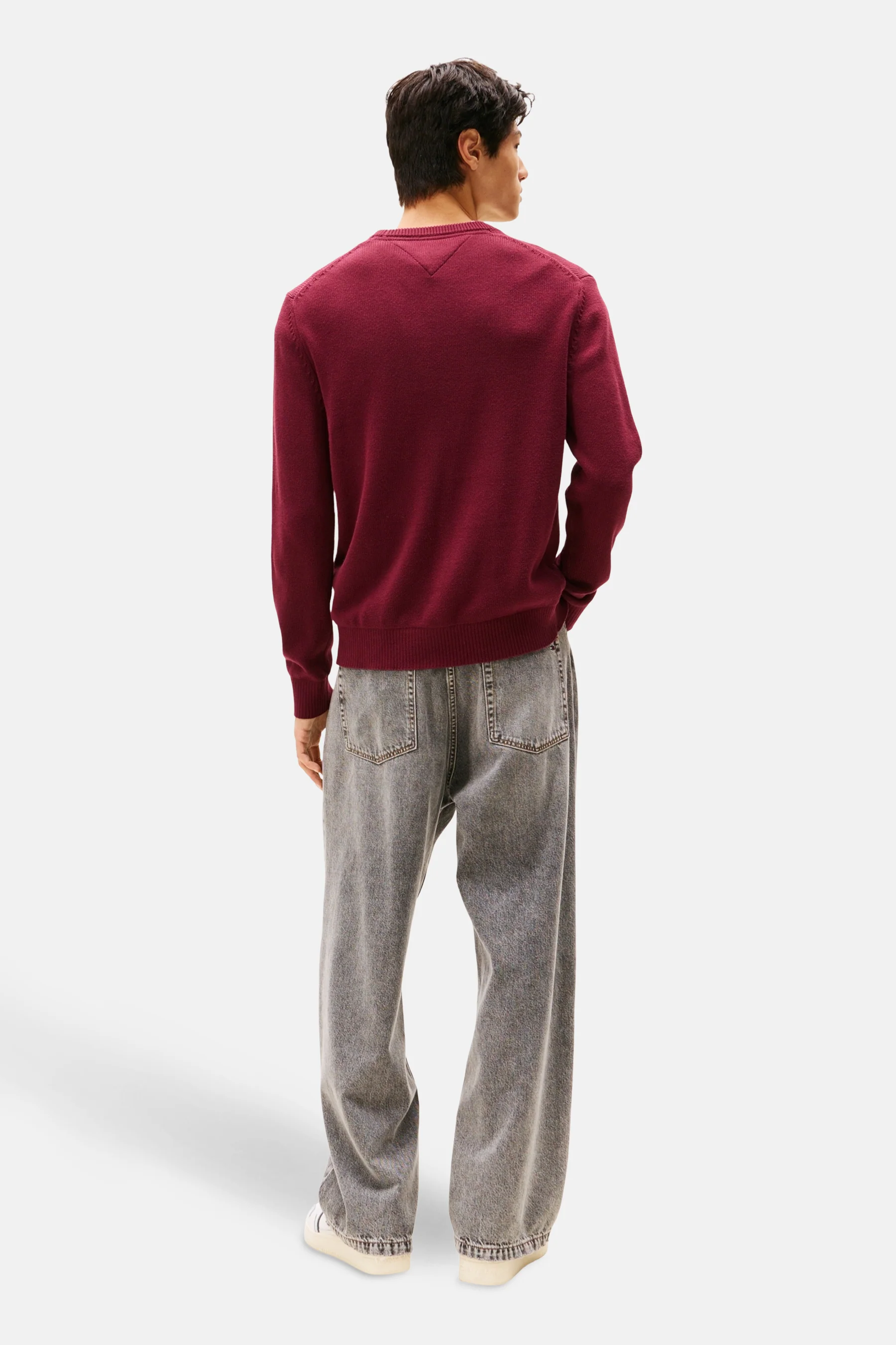 Pull met ronde hals - Bordeaux - Image 3