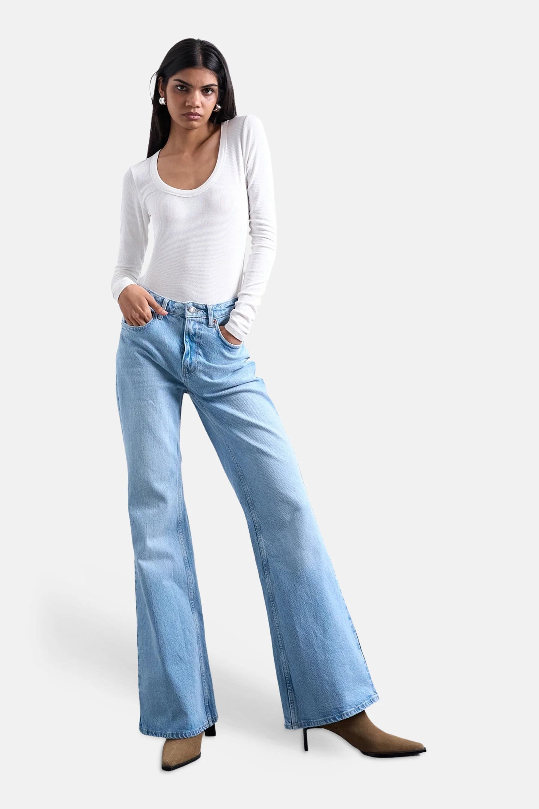 Jeans flared light blue denim - TOPSHOP - Image 2