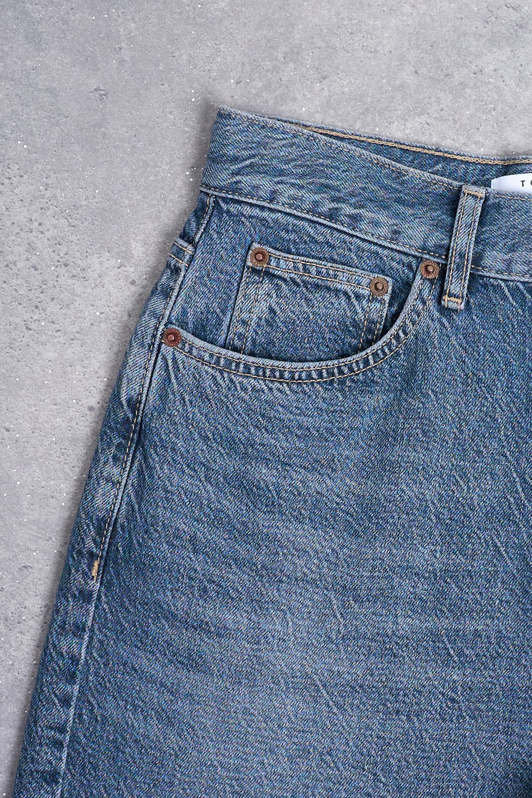 Jeans straight mid blue denim - TOPSHOP - Image 5