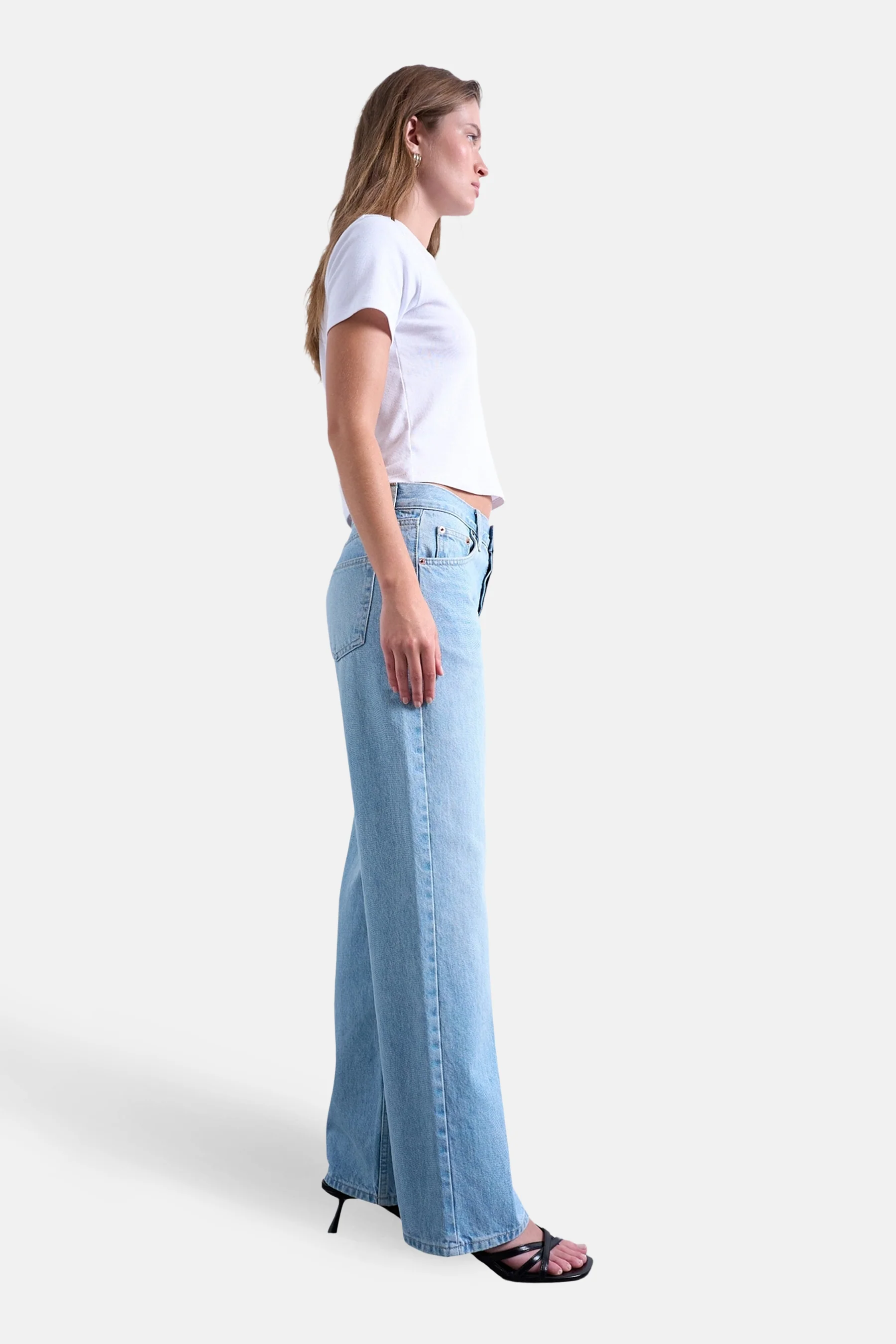 Jeans wide light blue denim - TOPSHOP - Image 3