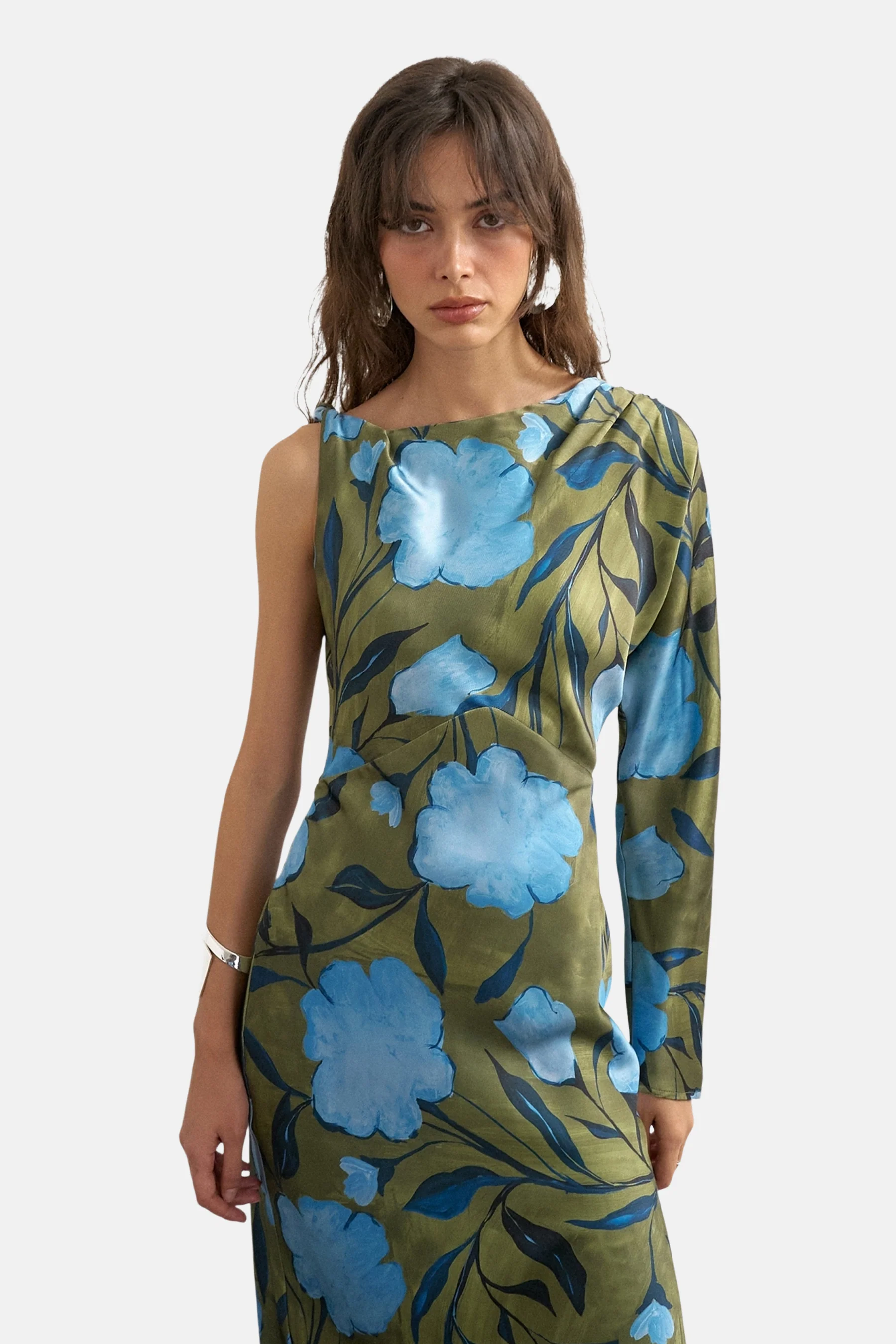 Kleedje met lange mouwen - groen - Image 3