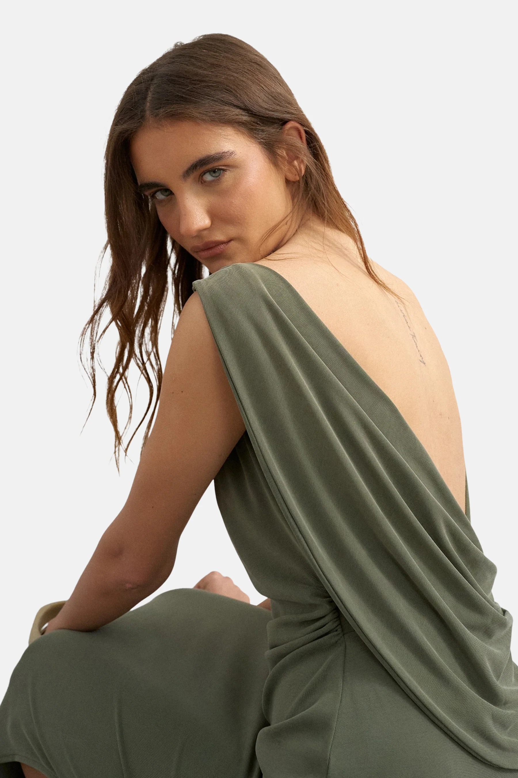 Kleedje zonder mouwen - groen - Image 3