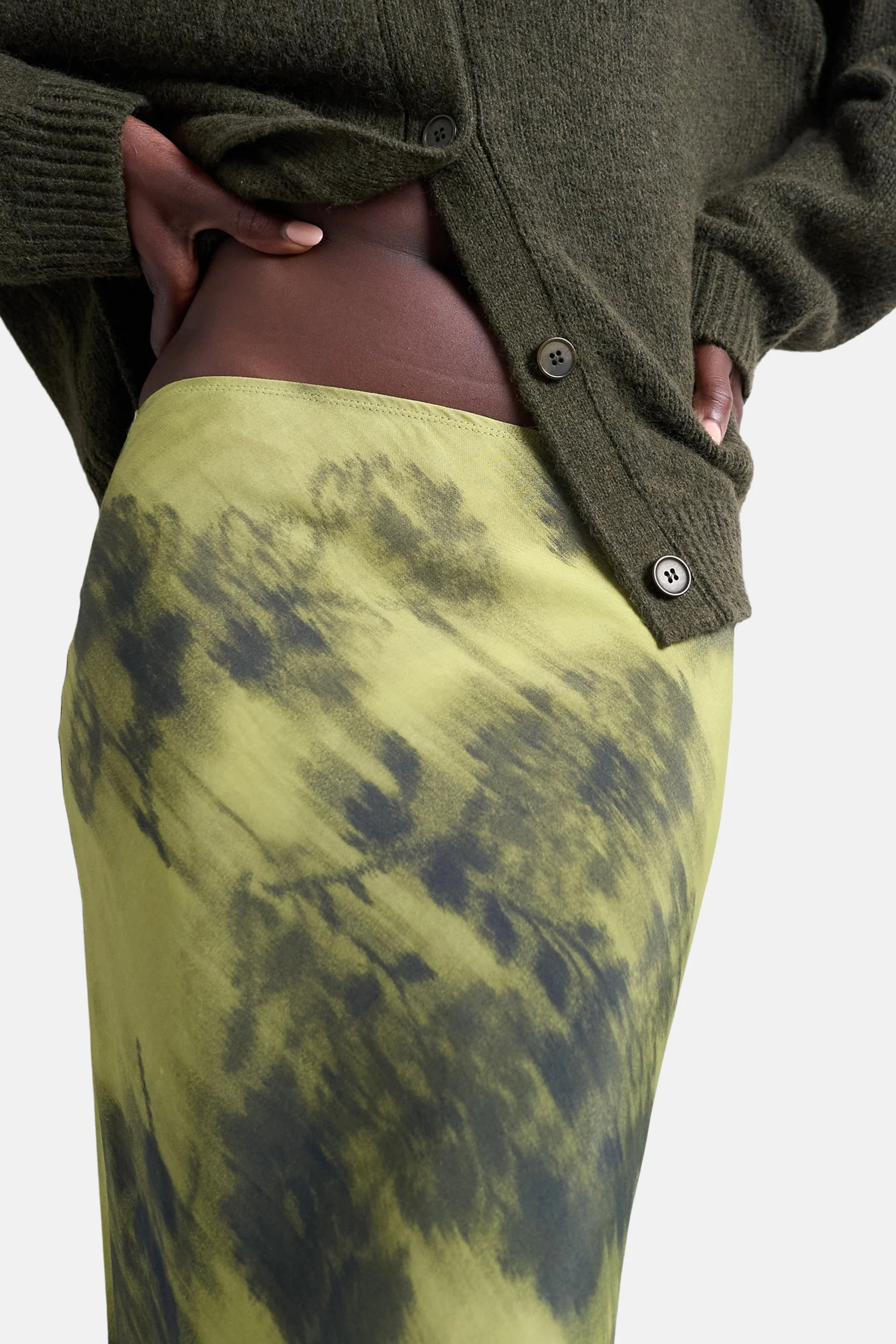 Lange rok - groen - Image 6