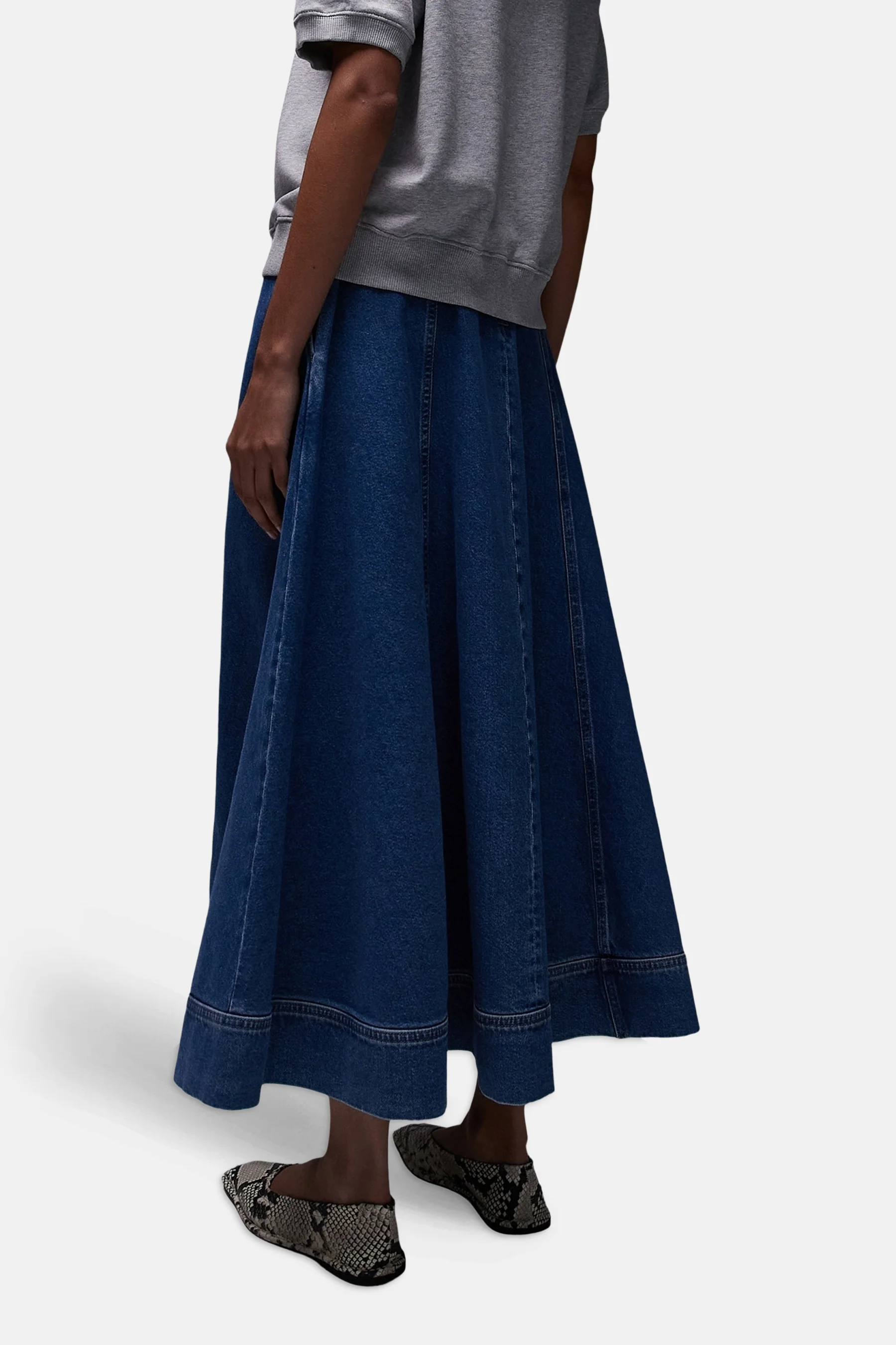 Rok - mid blue denim