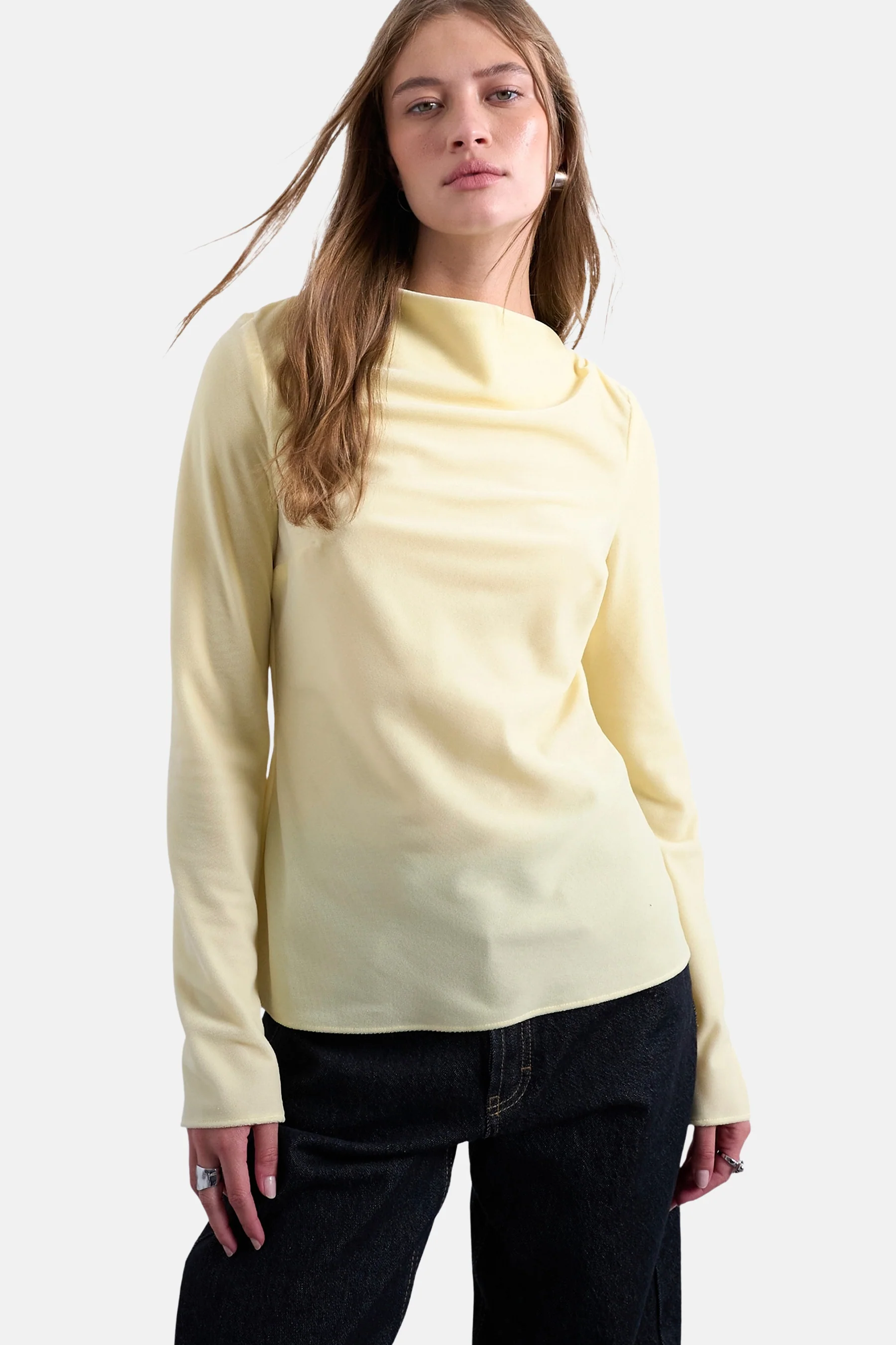 T-shirt met lange mouwen - geel
