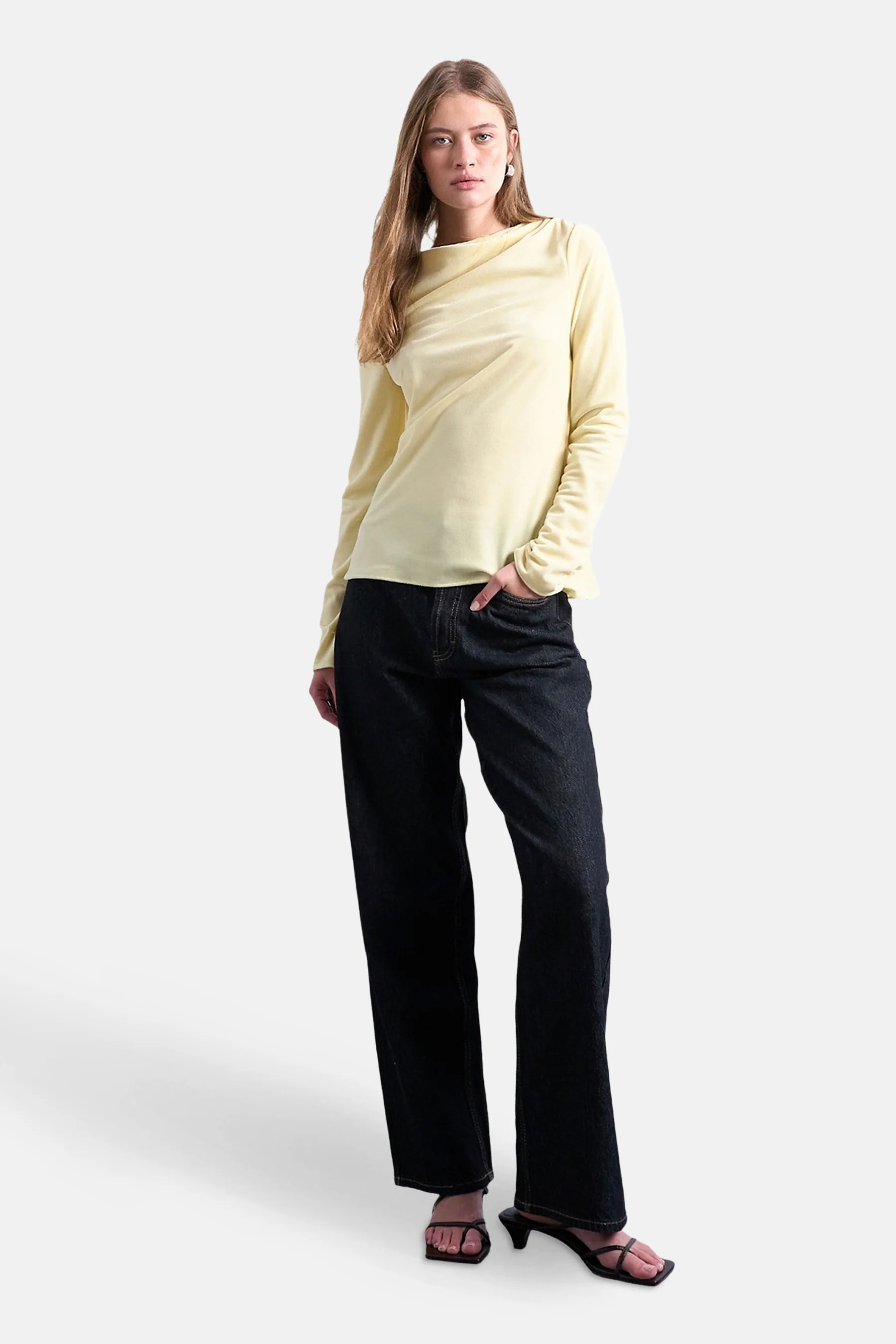 T-shirt met lange mouwen - geel - Image 2