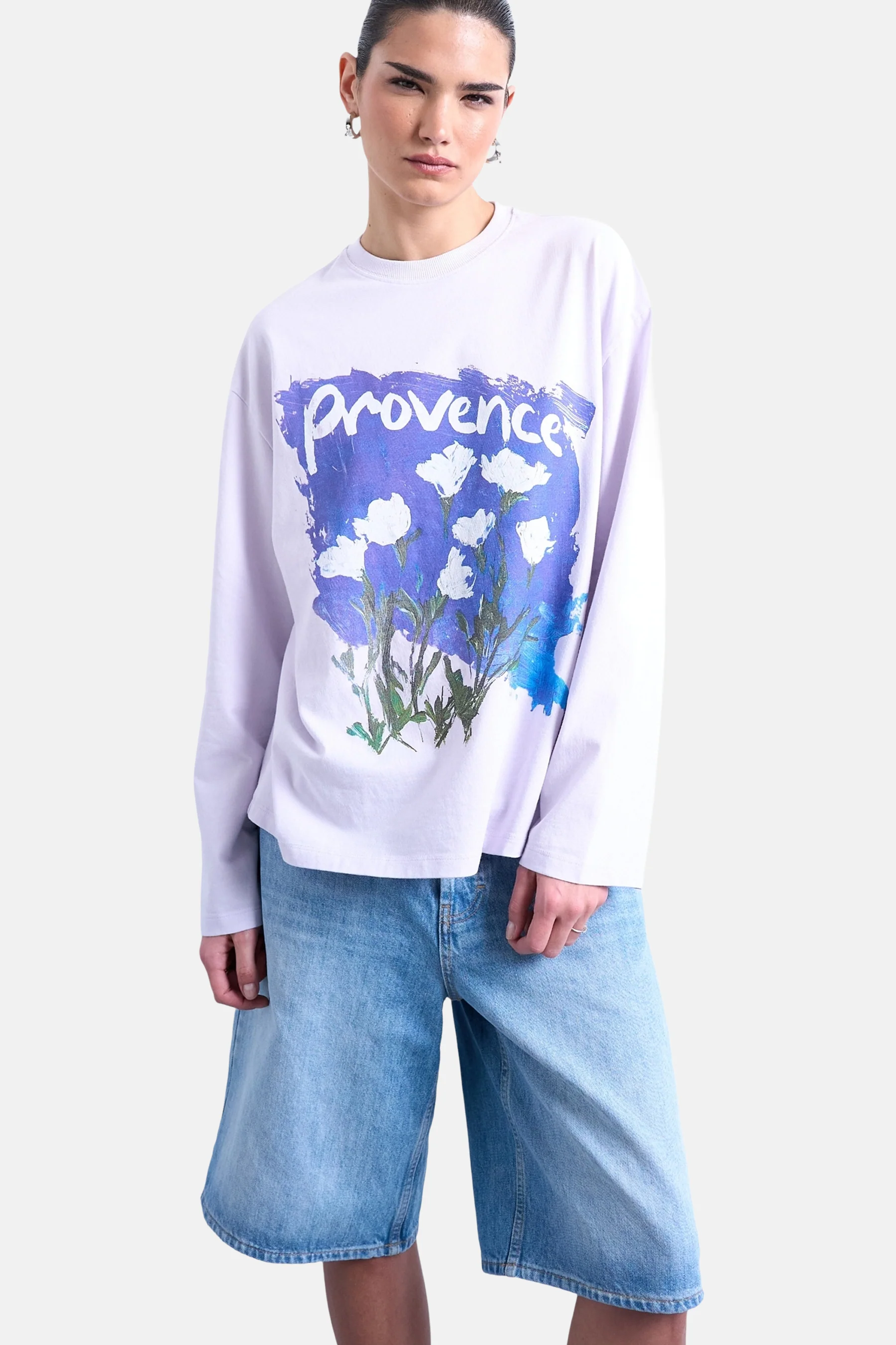 T-shirt met lange mouwen - paars - Image 5