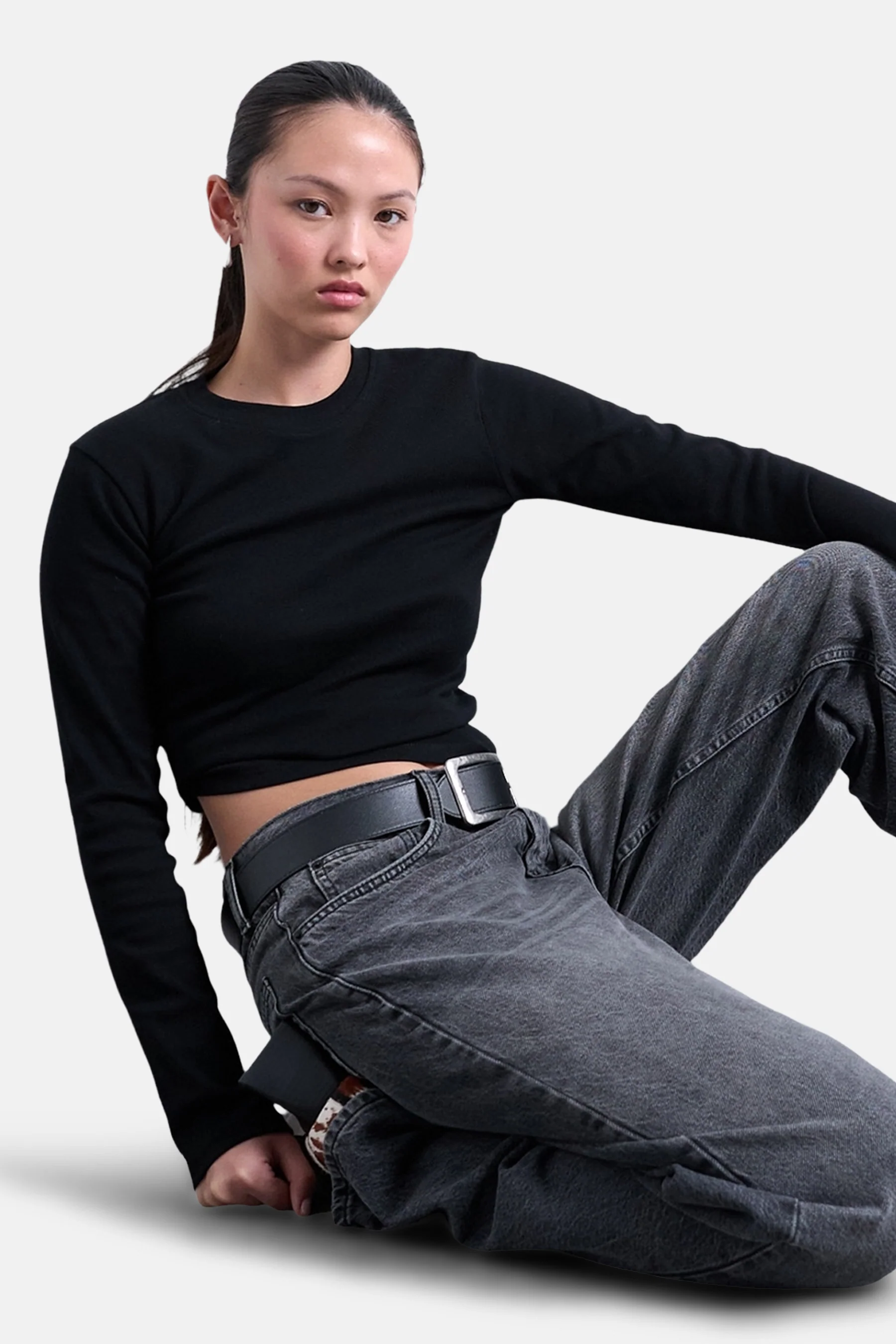 T-shirt met lange mouwen - zwart - Image 3