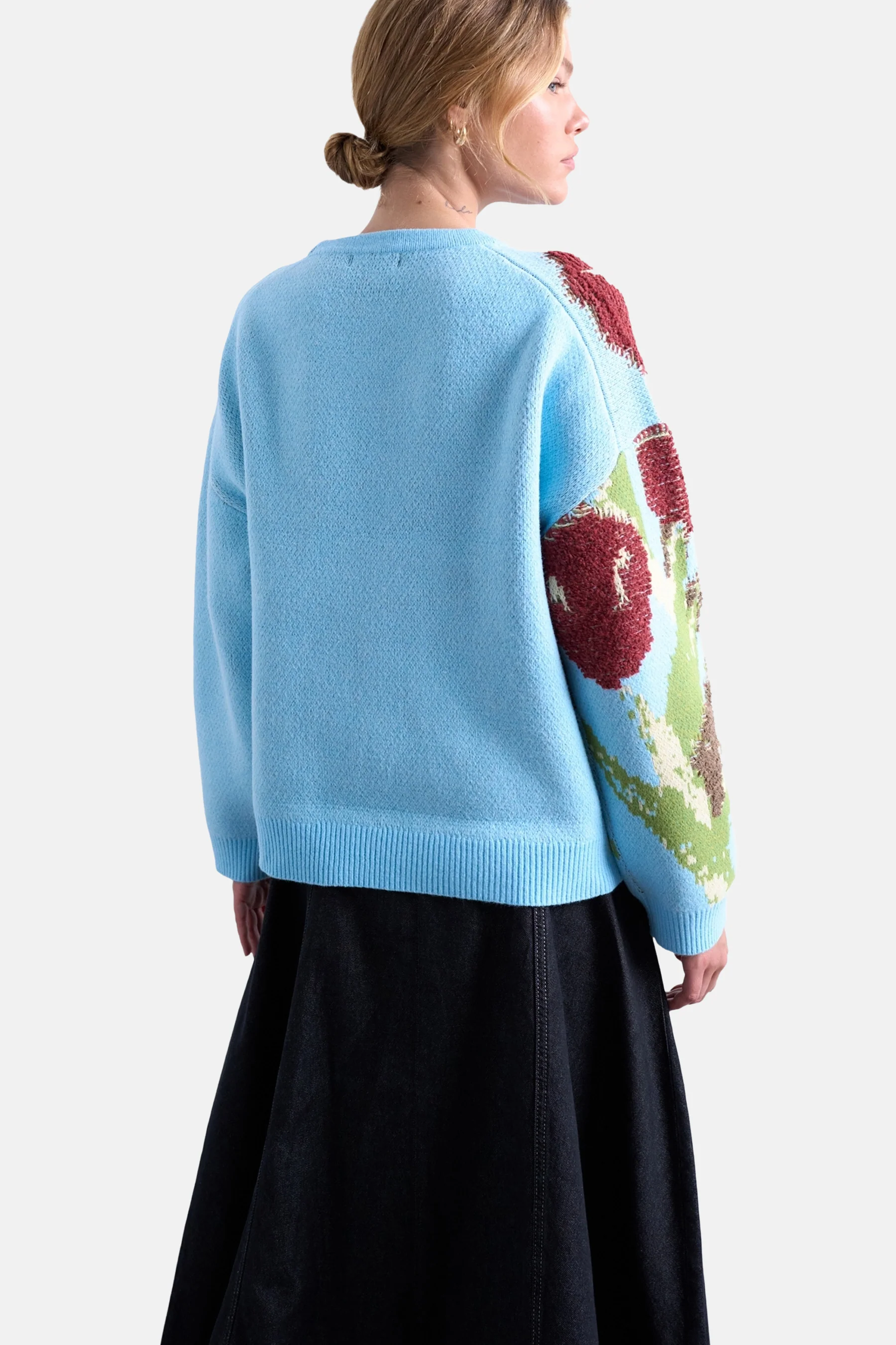 Pull met ronde hals - blauw - Image 3