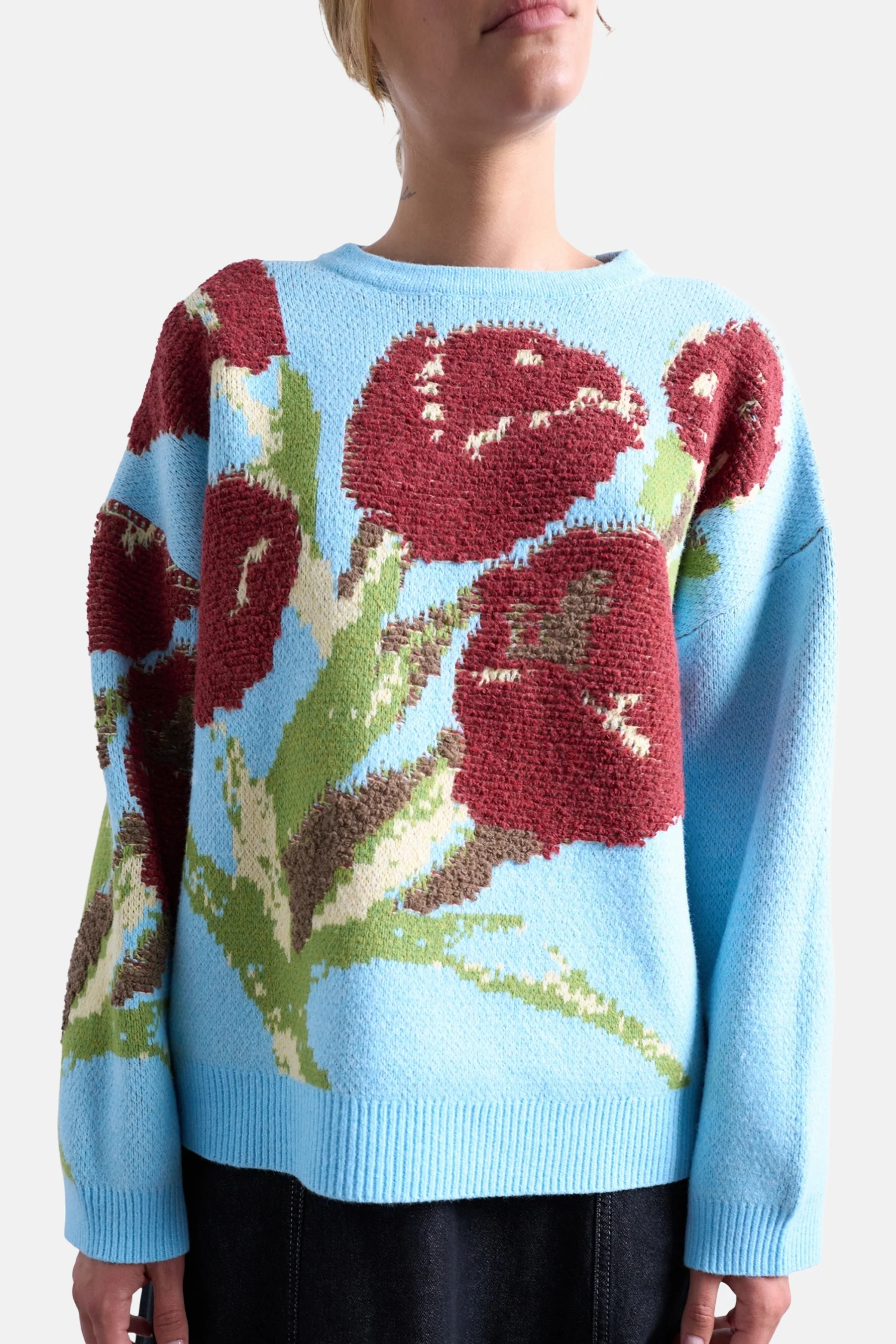 Pull met ronde hals - blauw - Image 4