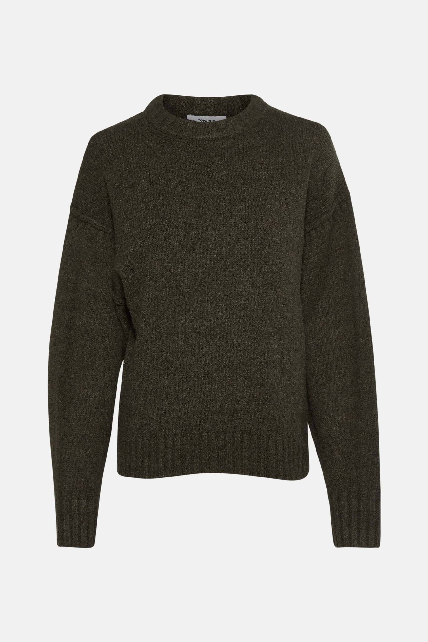 Pull met ronde hals - groen