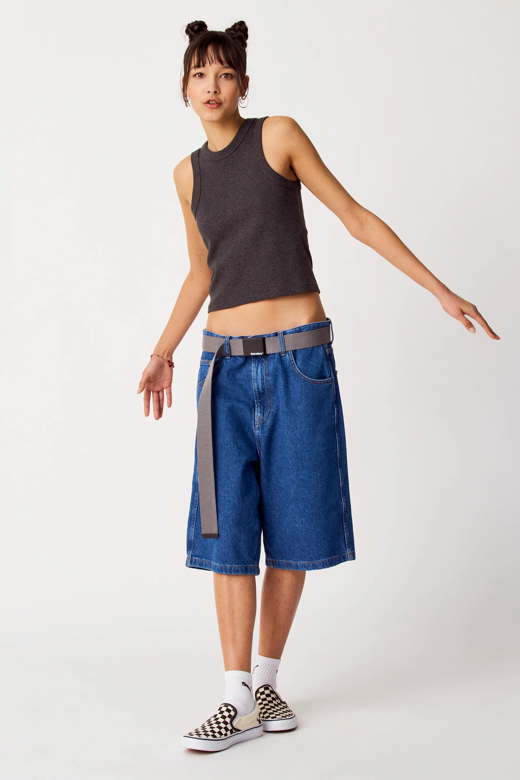 Short - denim - Image 2