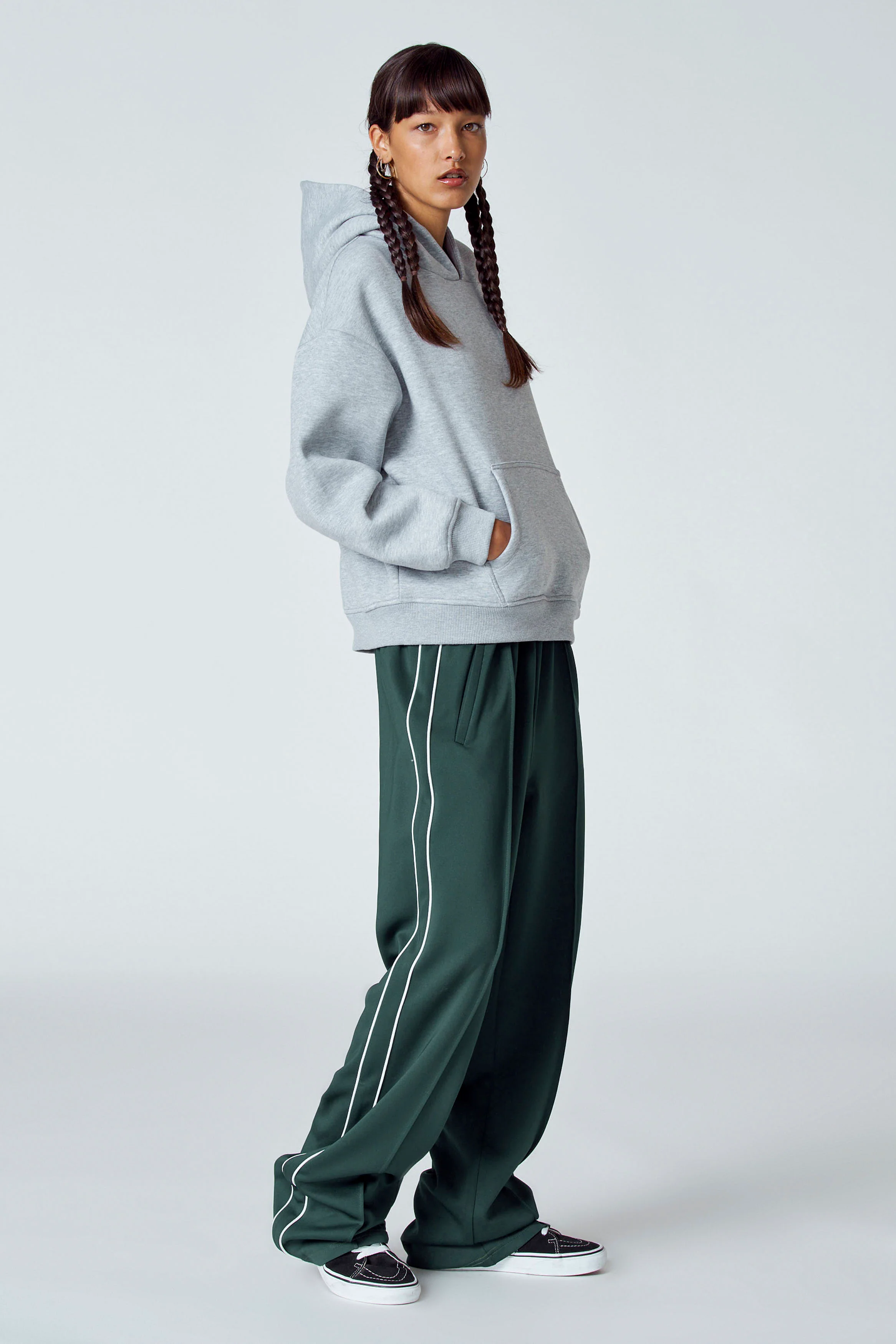 Sweater met kap - grijs - Image 2