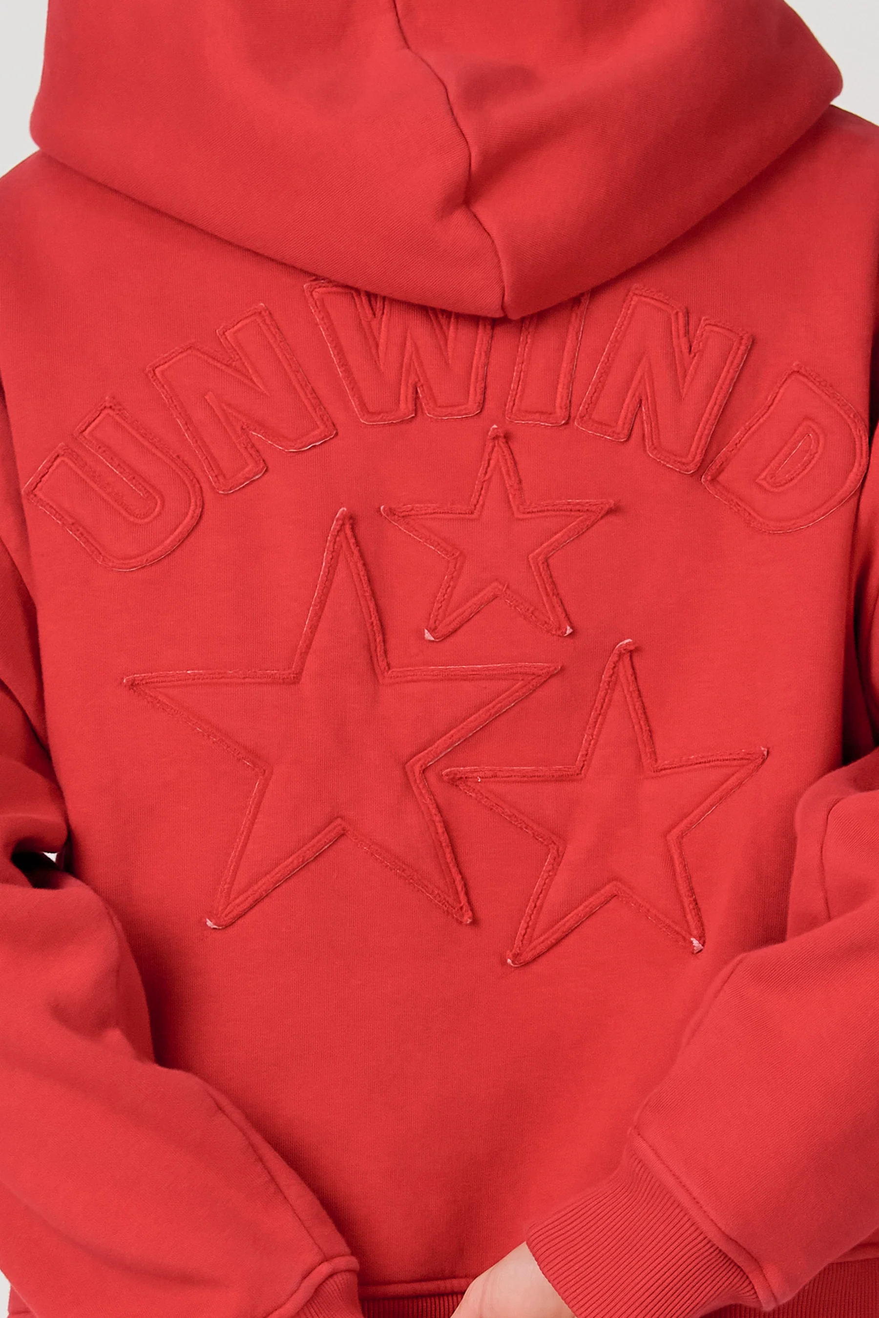 Sweater met kap - rood - Image 5